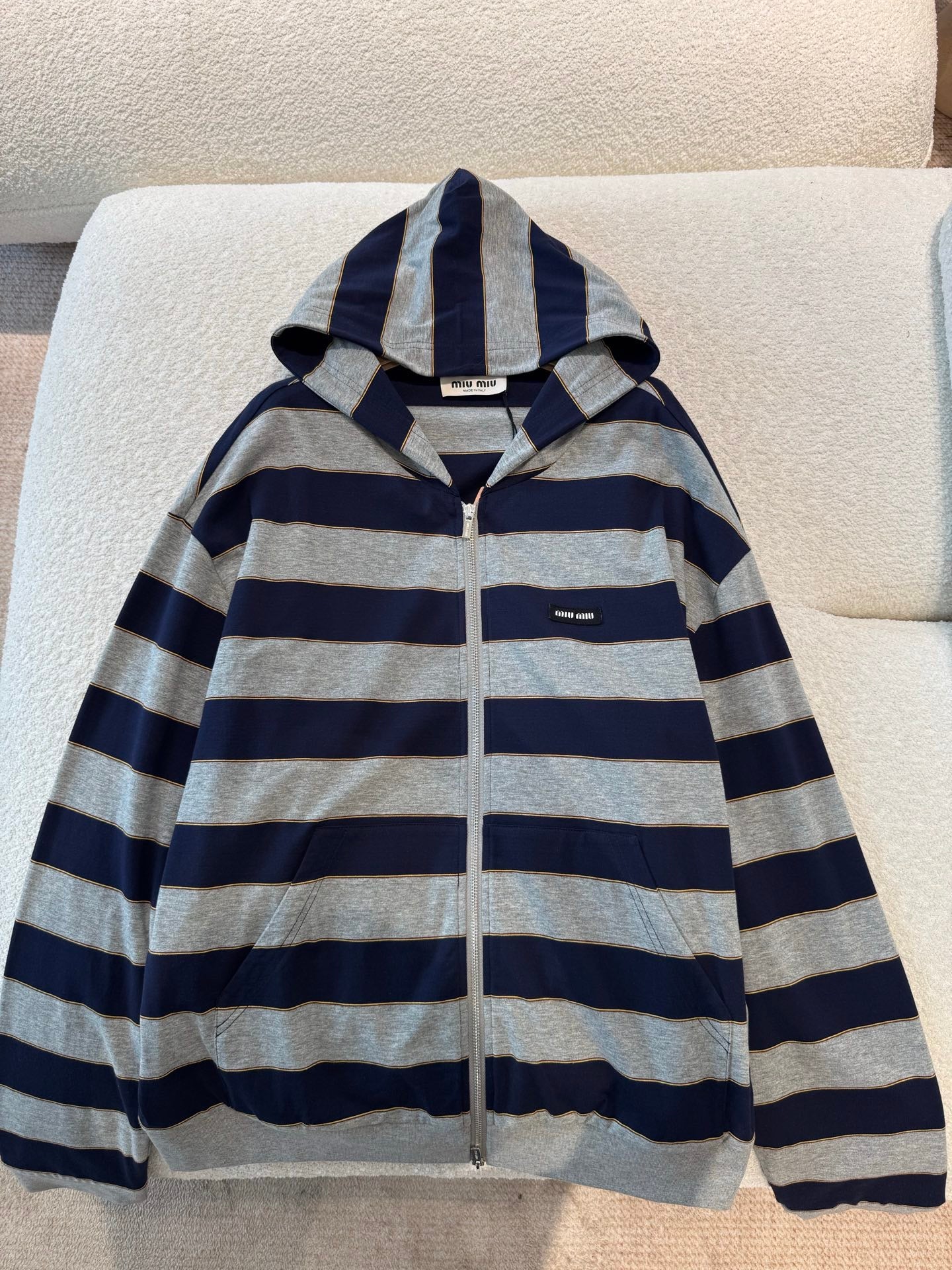 MIU M ZIP HOODIE