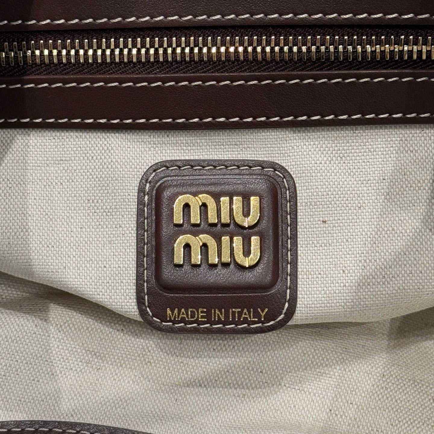 MIU M IVY LEATHER BAG