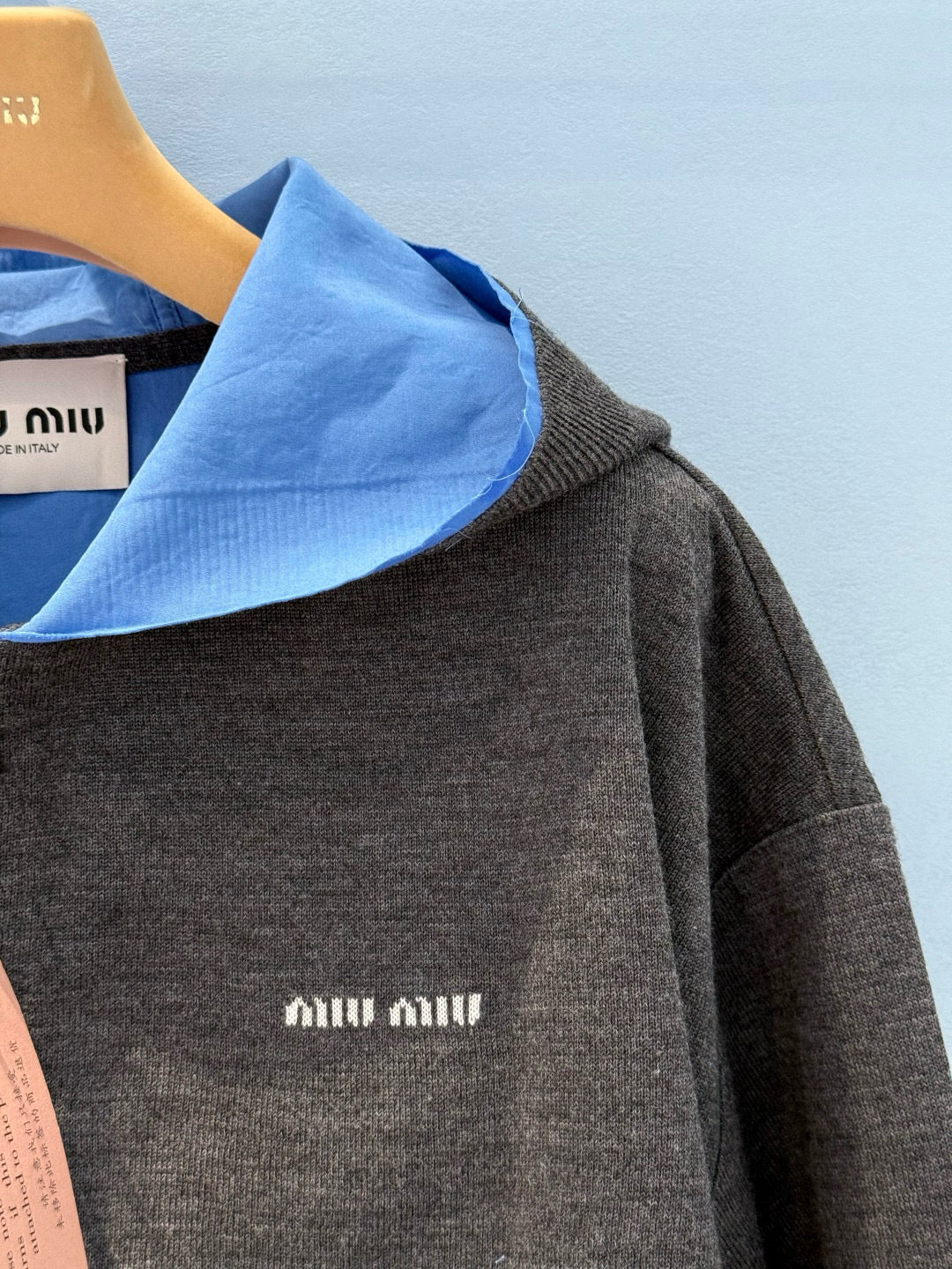 MIU M ZIP HOODIE