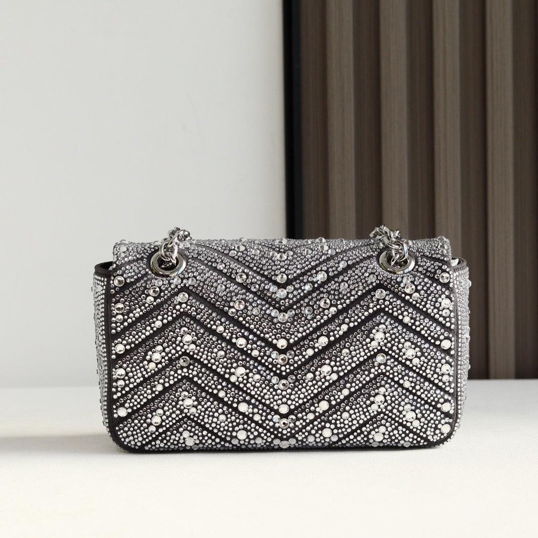 GG MARMONT CRYSTALS SMALL BAG