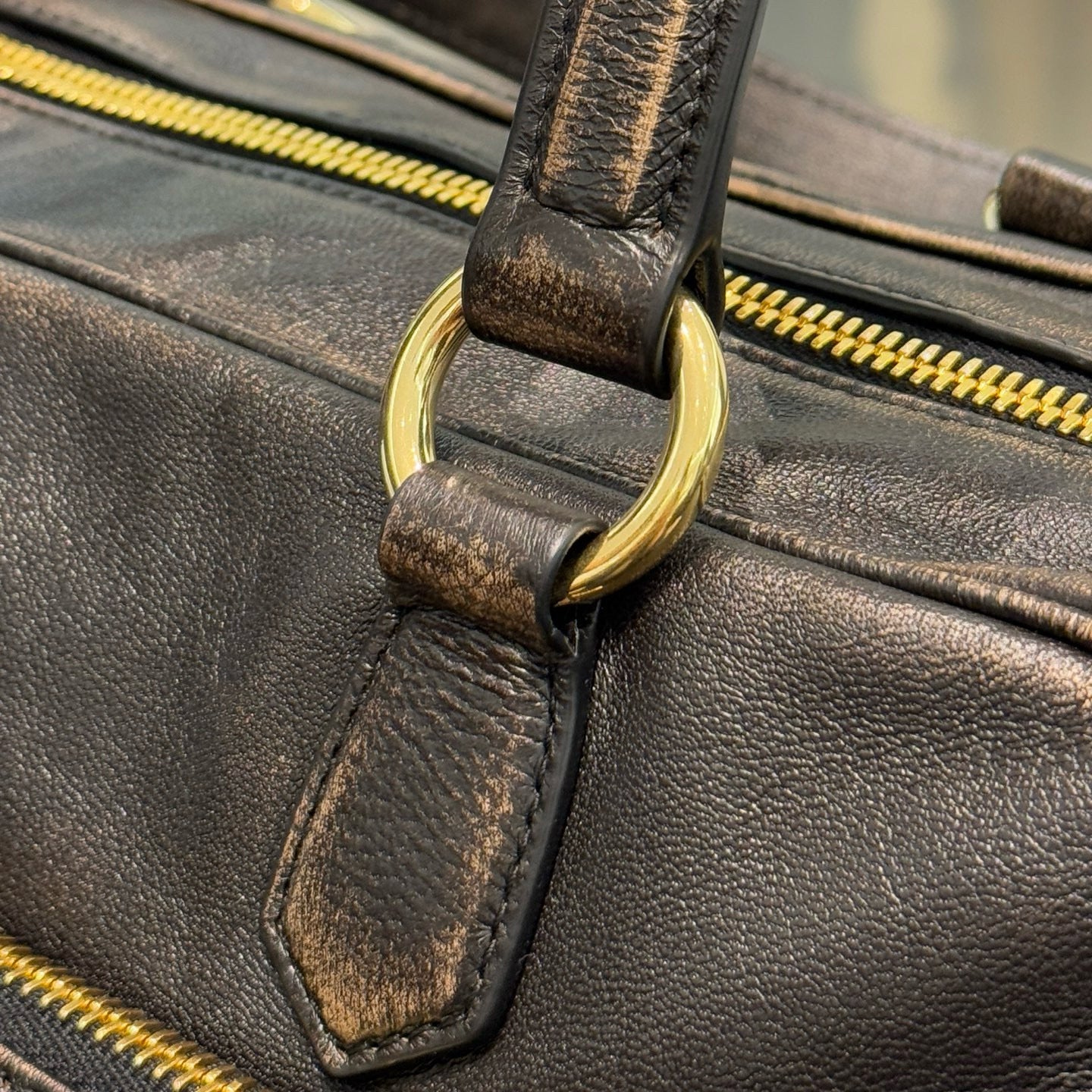 MIU M NAPPA LEATHER TOP HANDLE BAG