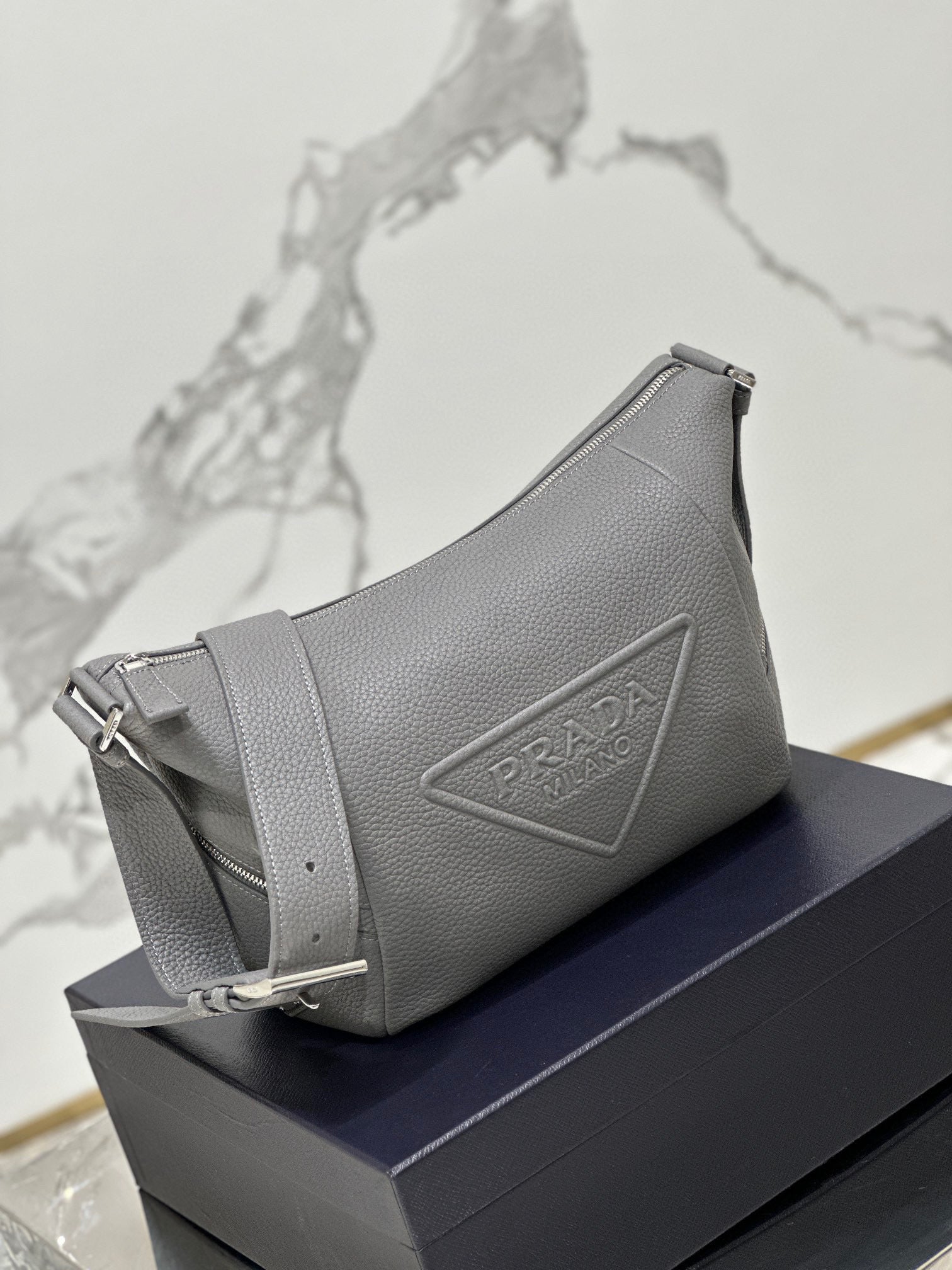 PD LEATHER BAG WITH SHOULDER STRAP