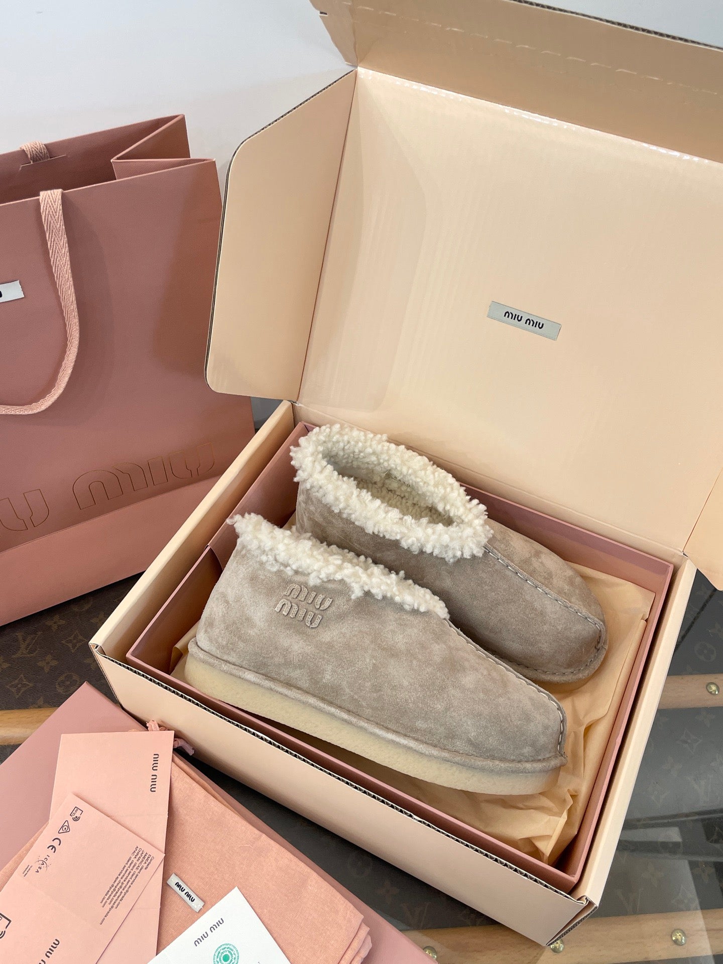 MIU M BOOTS