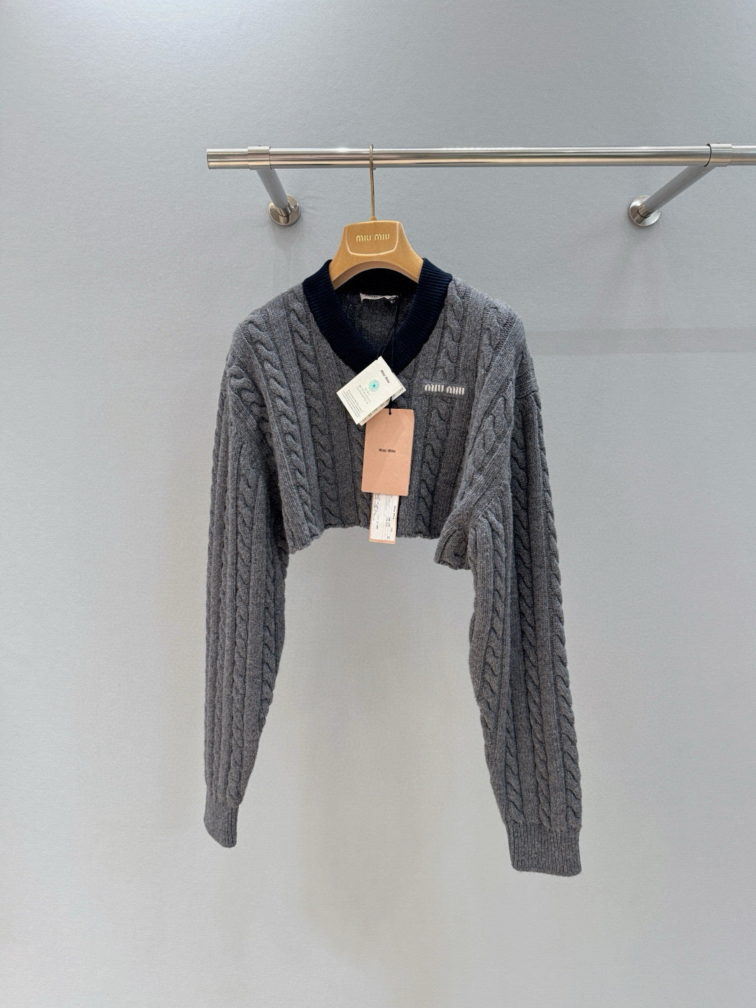 MIU M CROP JACKET