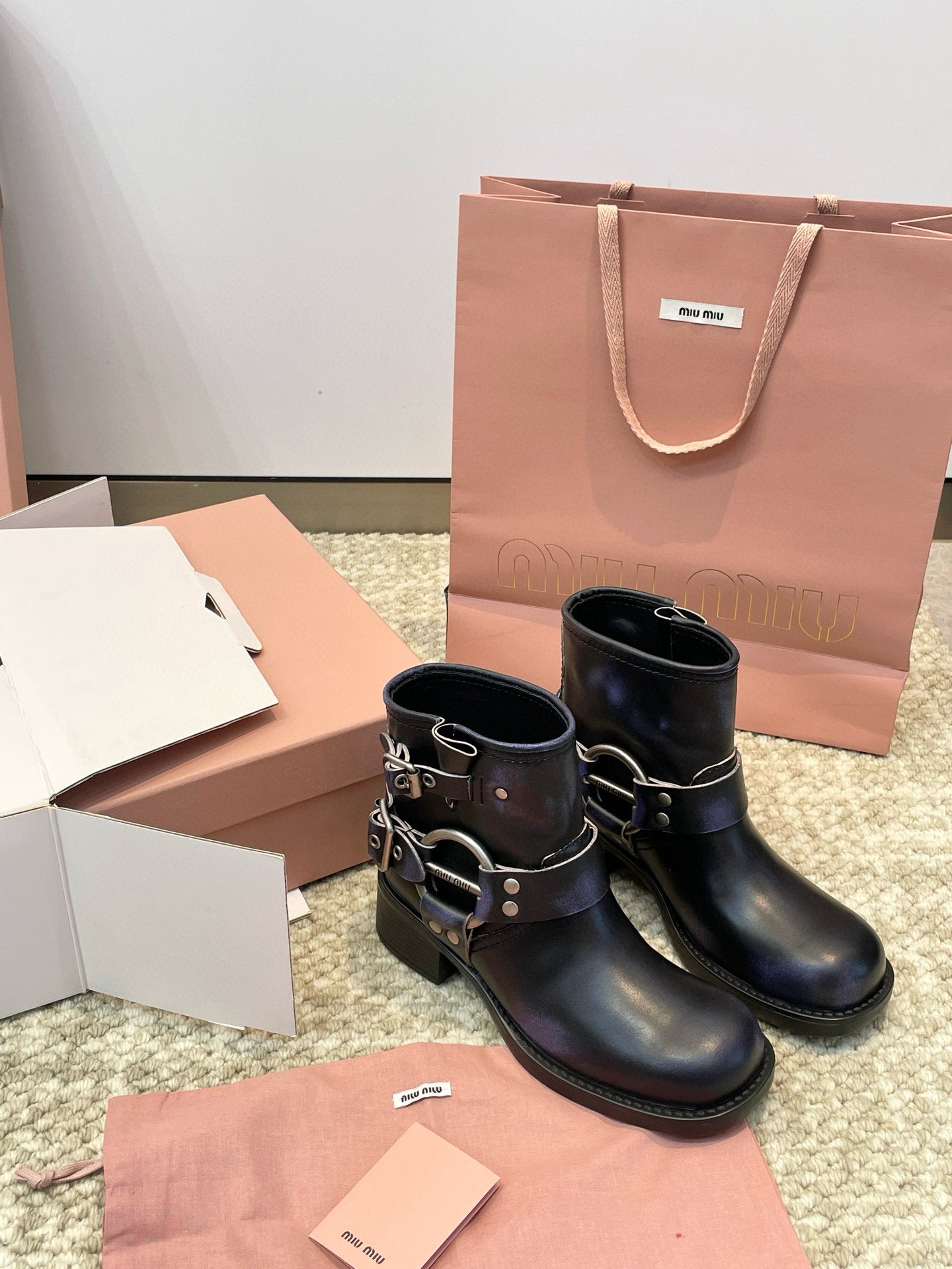 MIU M BOOTS