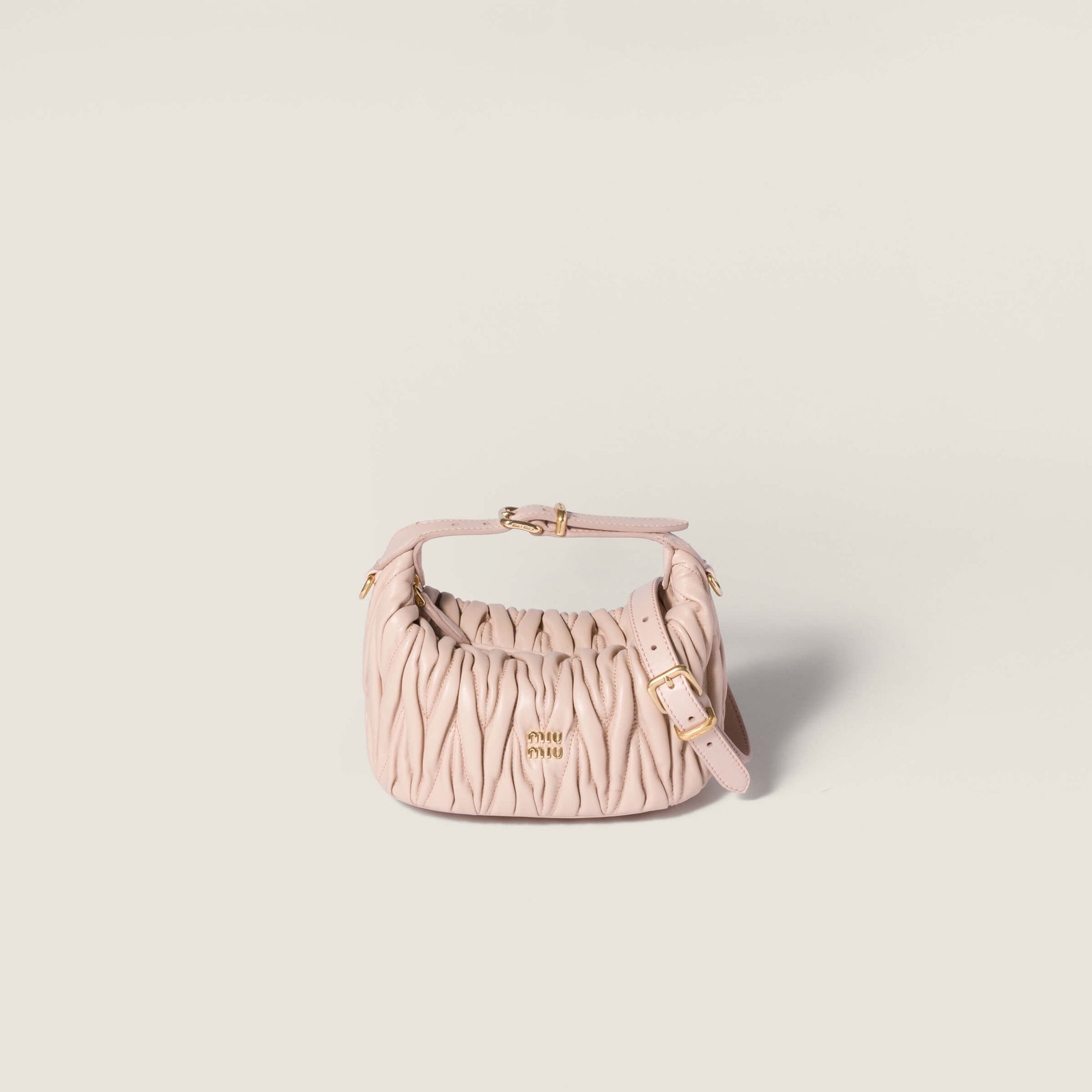 MIU M MATELASSE NAPPA LEATHER POUCH