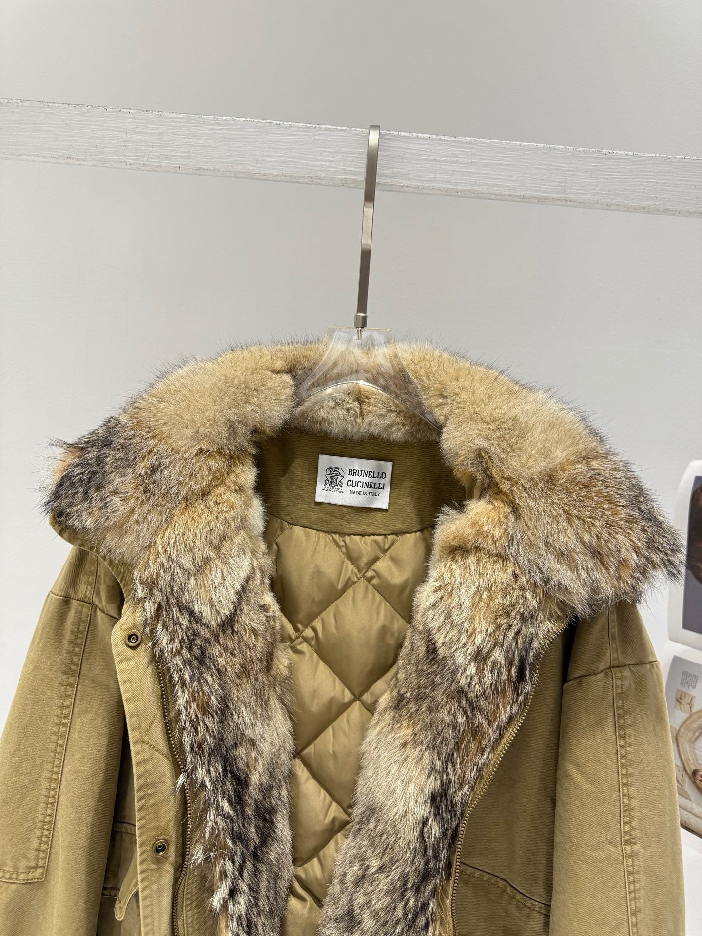 BRUNELLO C FOX FUR PARKA