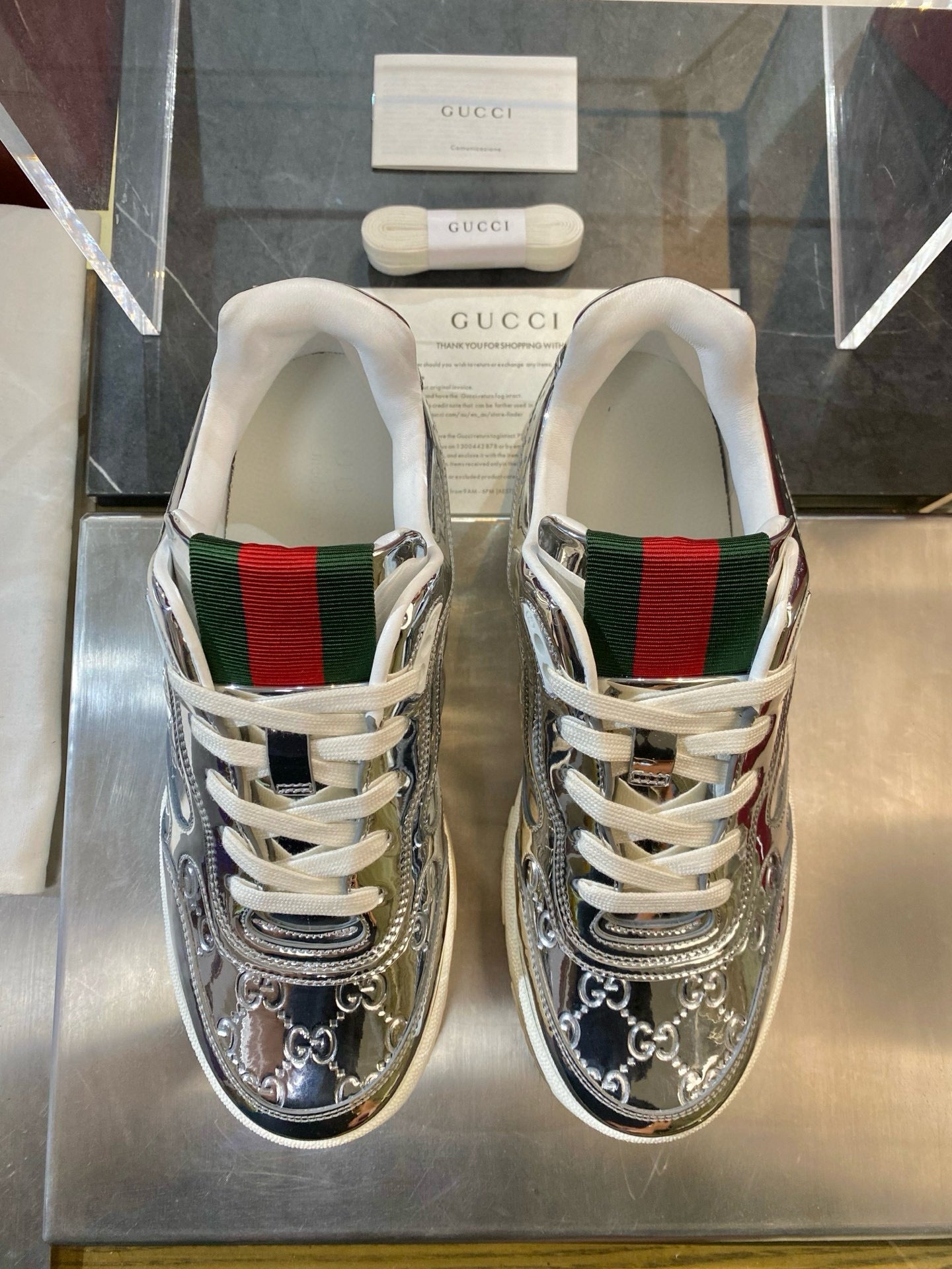 GG RE WEB SNEAKERS