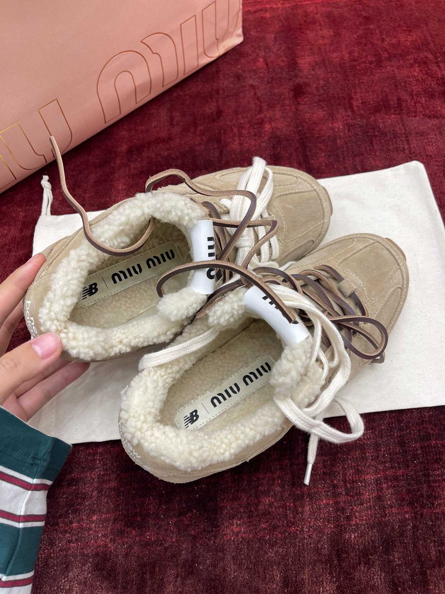 MIU M x NEW BALANCE TRAINERS