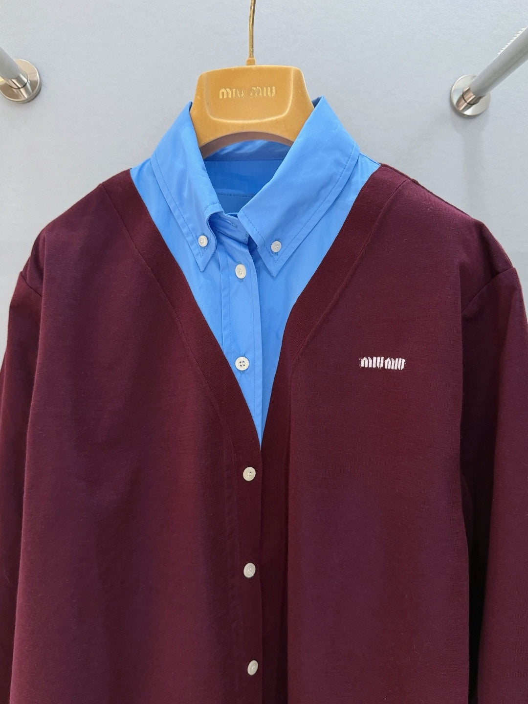 MIU M CARDIGAN SHIRT