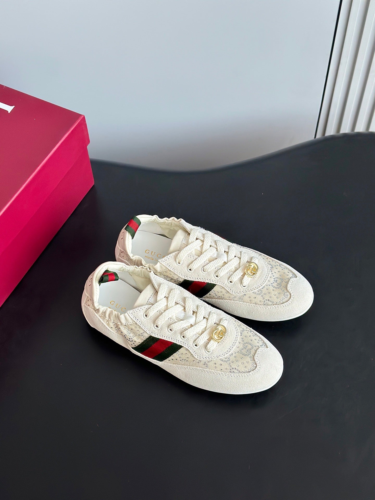 GG SHIFT CRYSTAL SNEAKERS