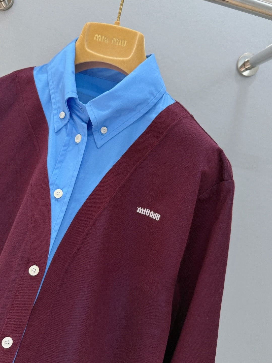 MIU M CARDIGAN SHIRT
