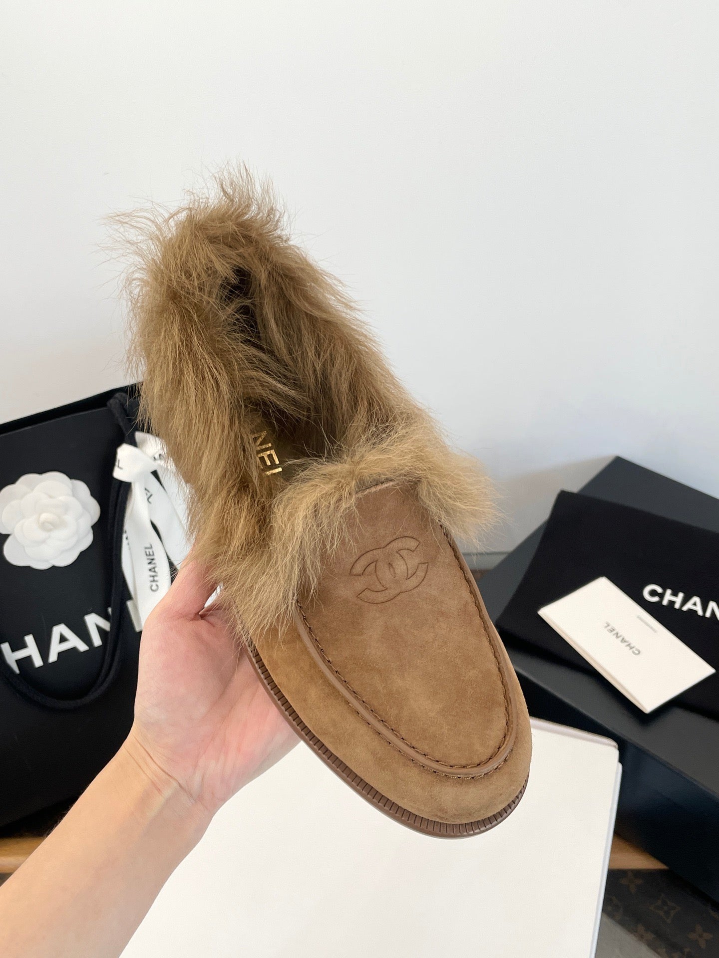 CC FUR LOAFERS