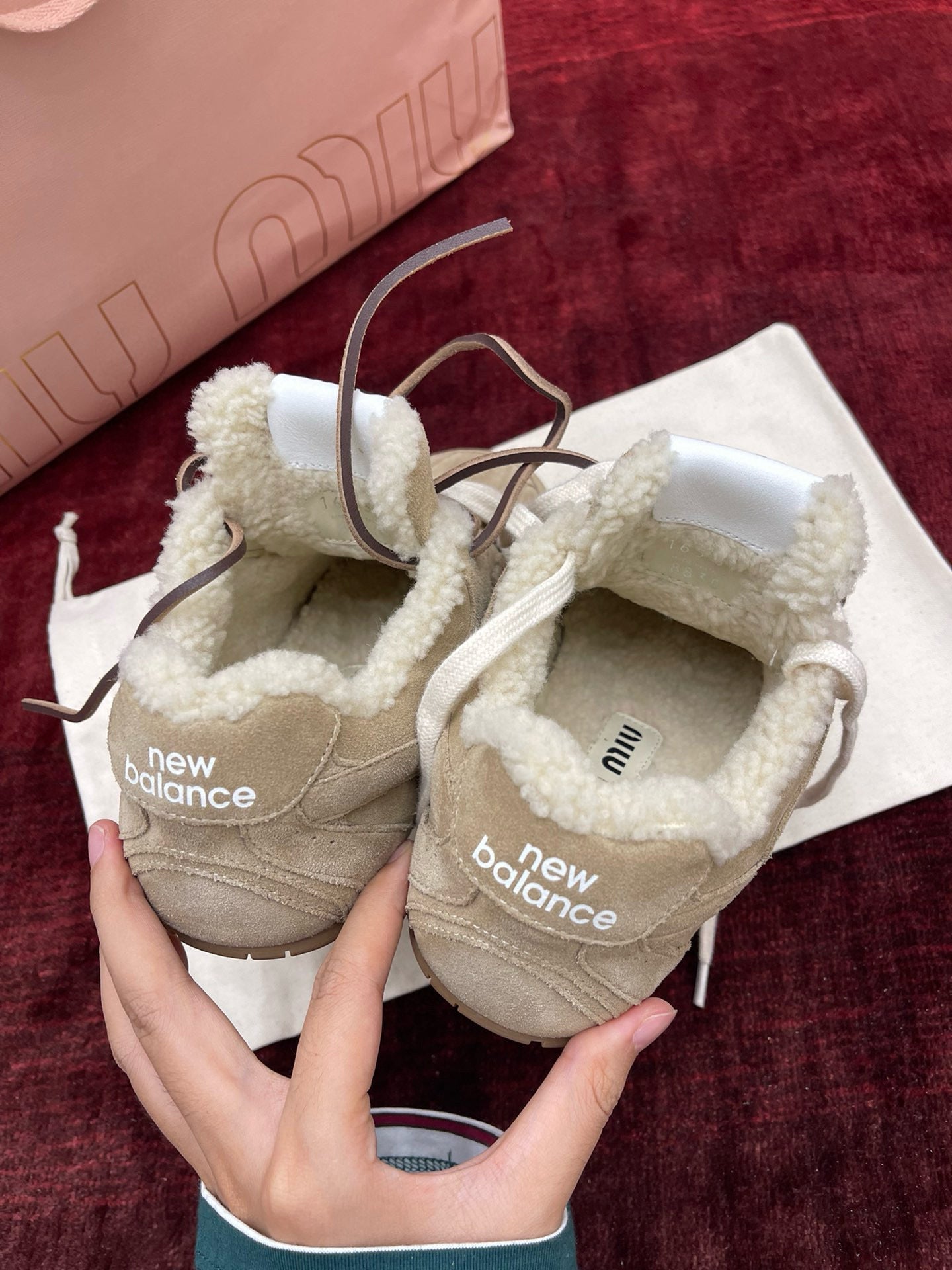 MIU M x NEW BALANCE TRAINERS