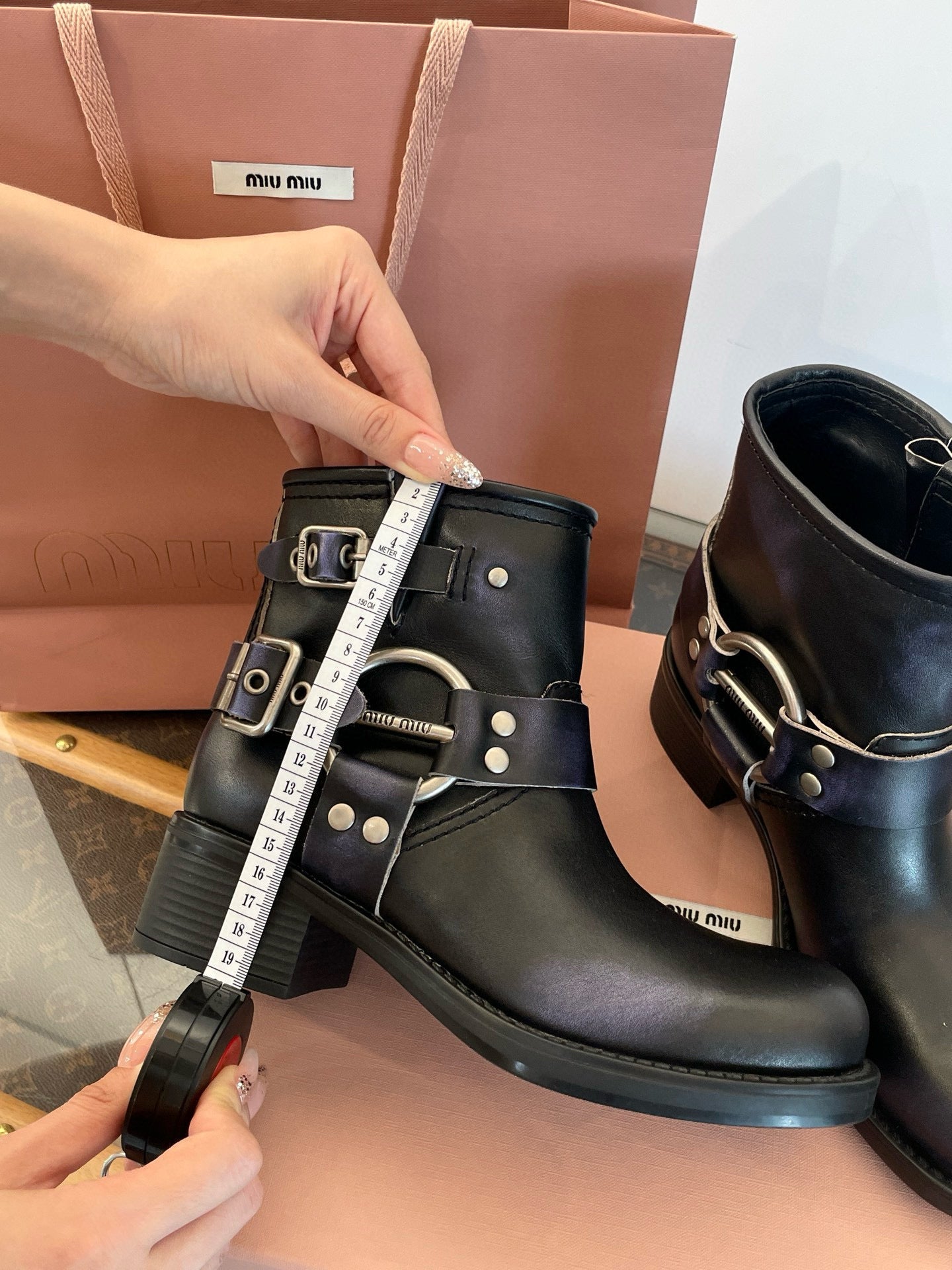 MIU M BOOTS