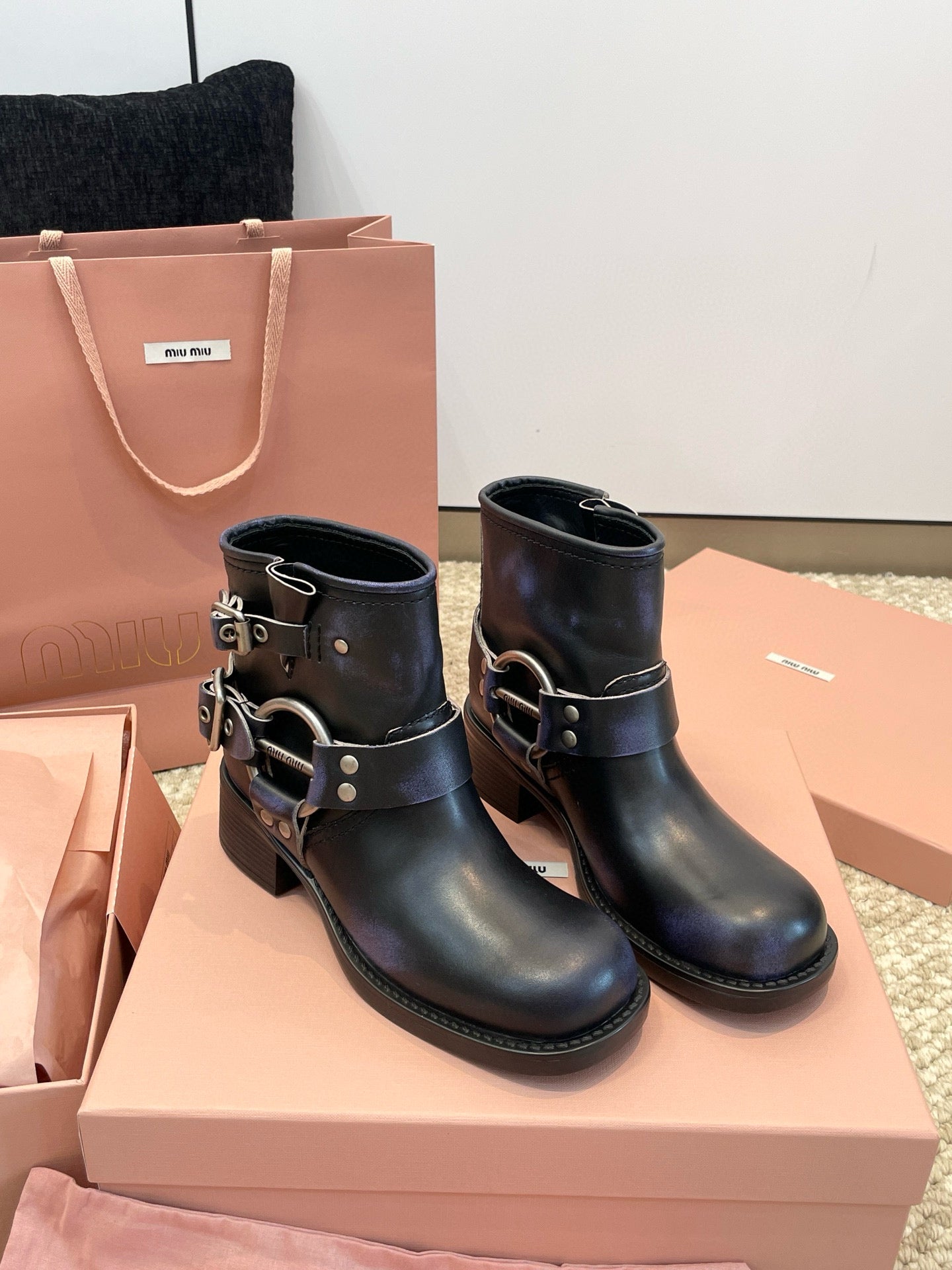 MIU M BOOTS