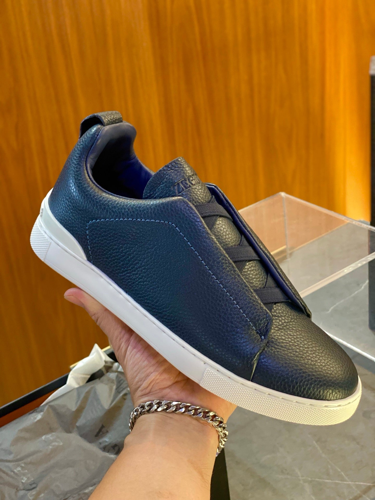 ZEGN TRIPLE STITCH SNEAKER