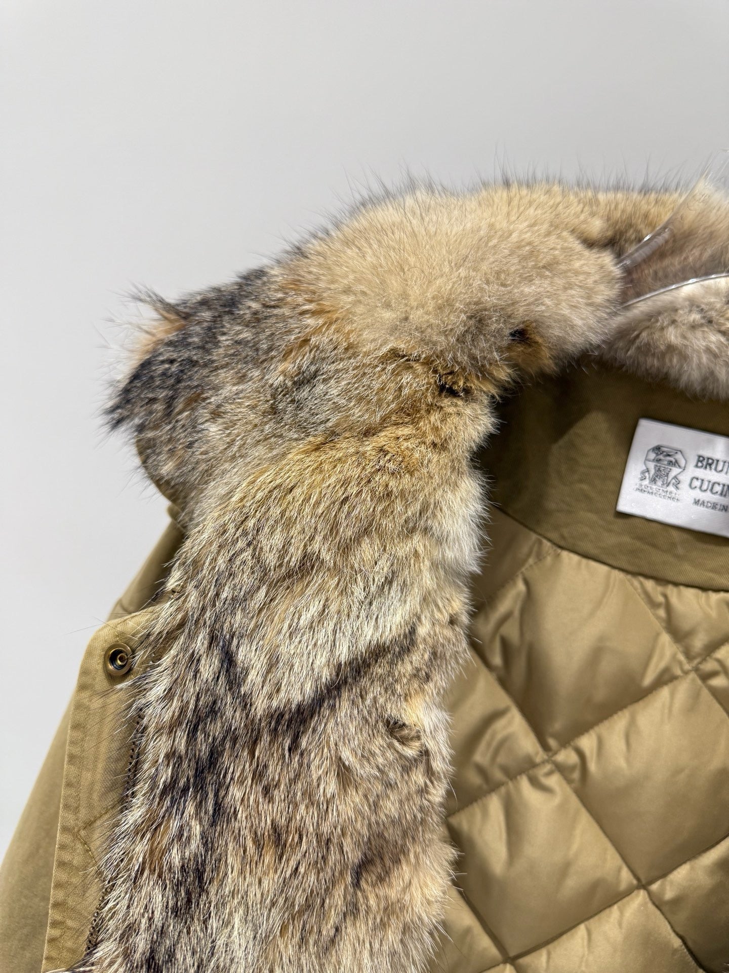BRUNELLO C FOX FUR PARKA
