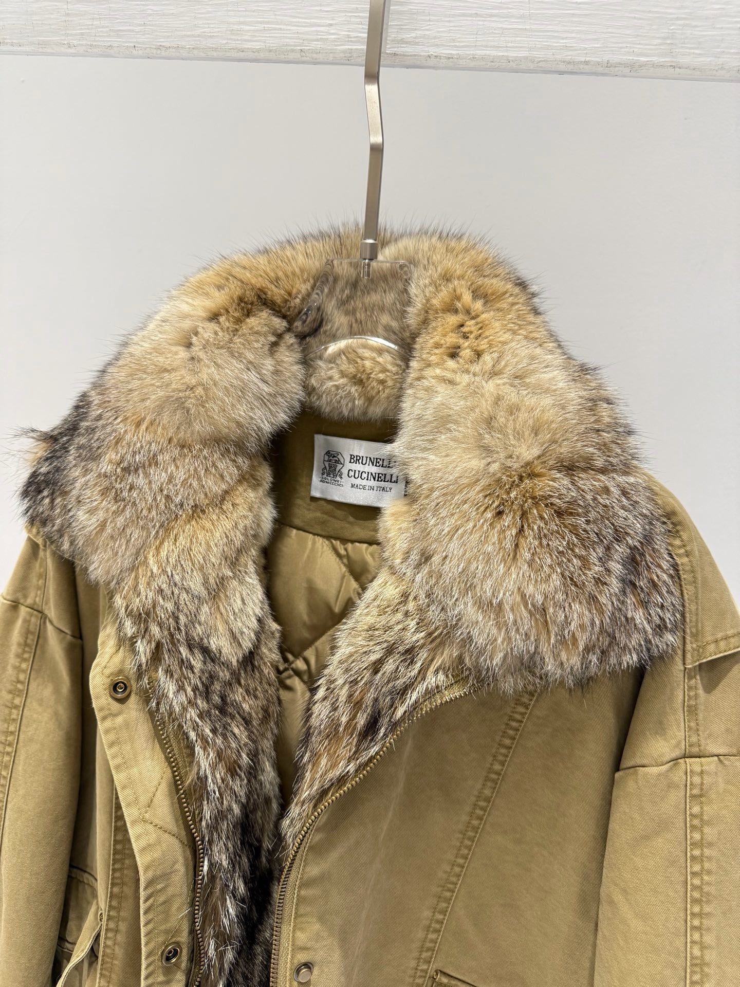 BRUNELLO C FOX FUR PARKA