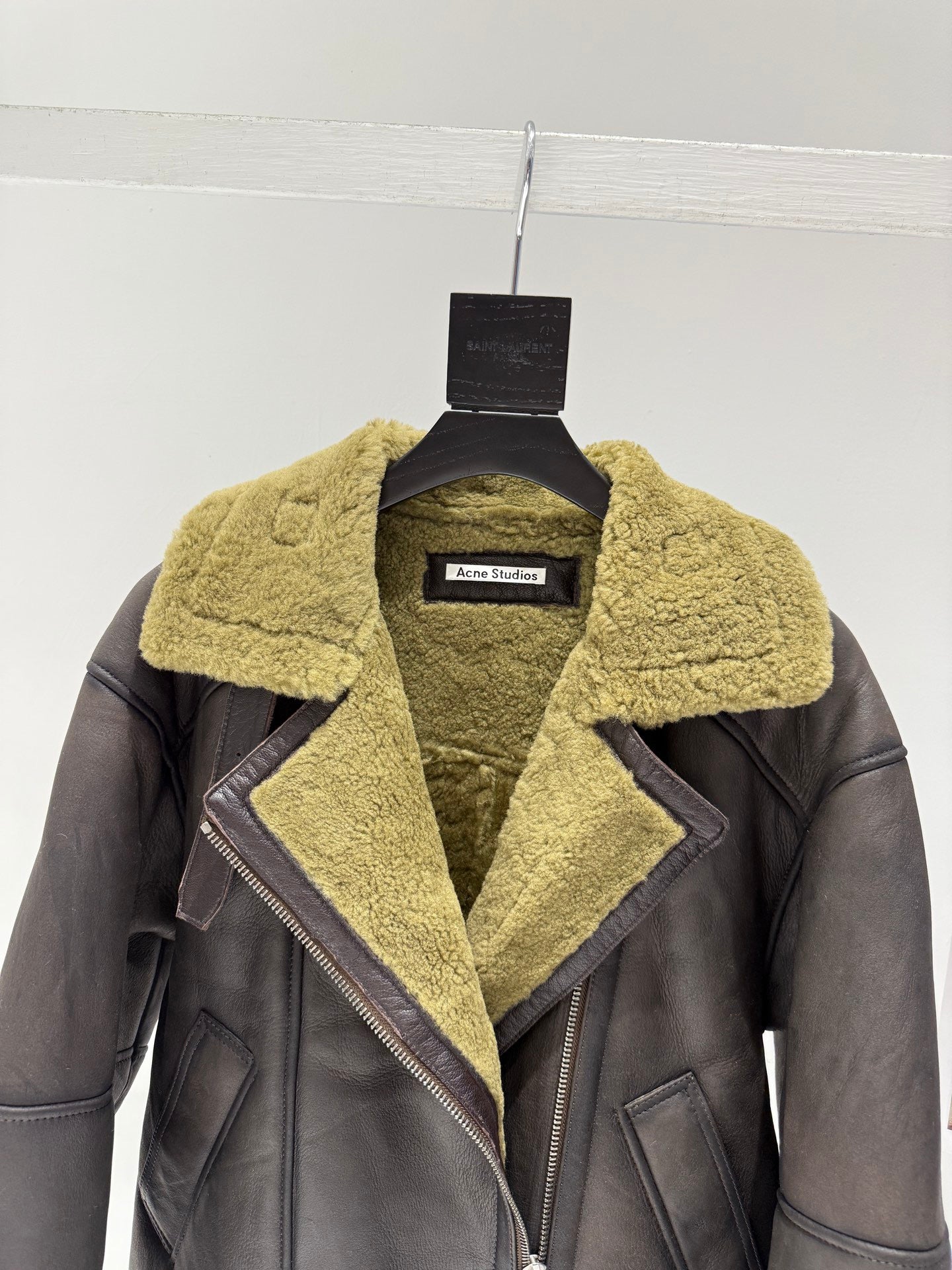 ACNE LEATHER PARKA