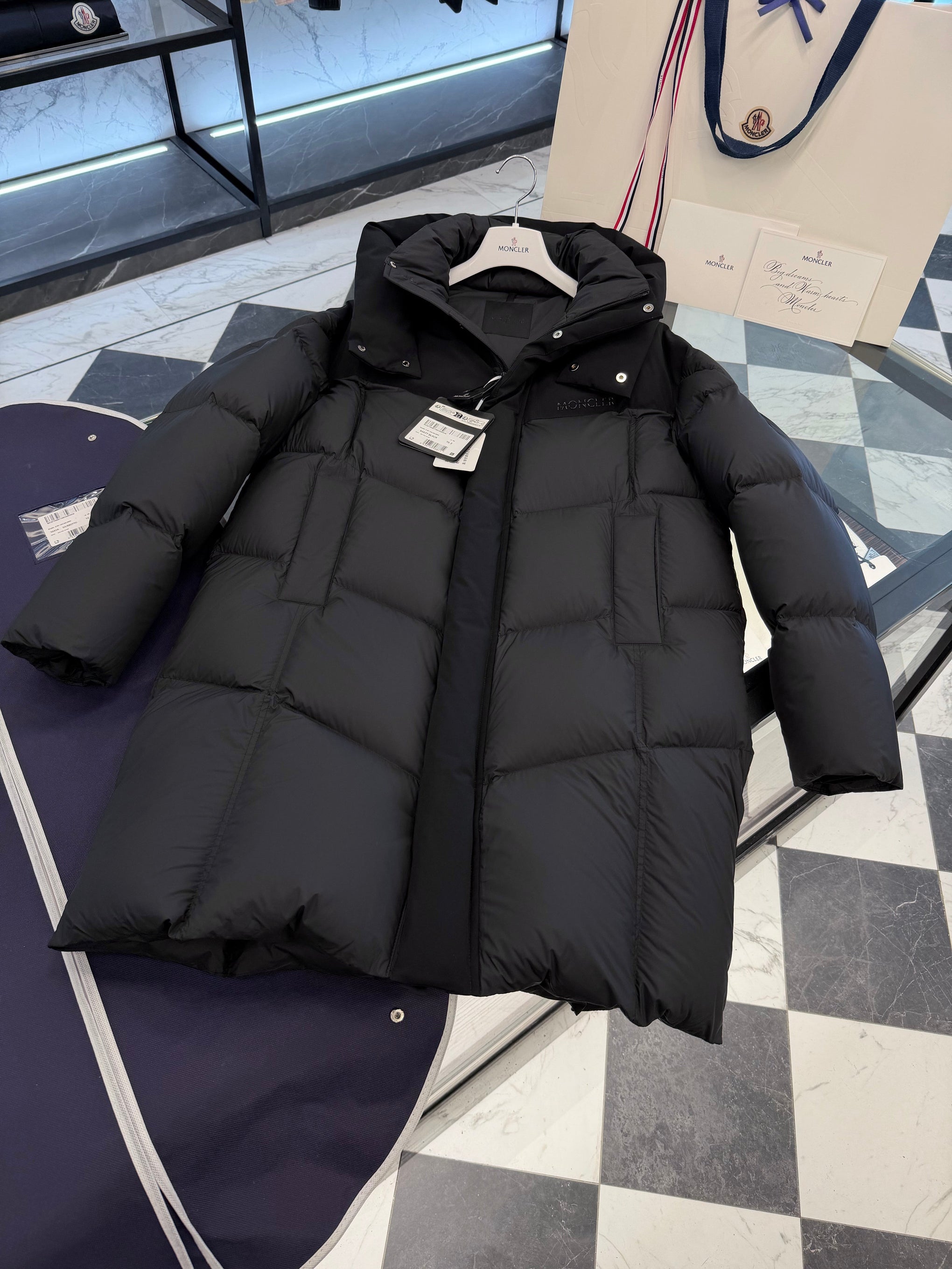 MONC MATT BLACK COAT