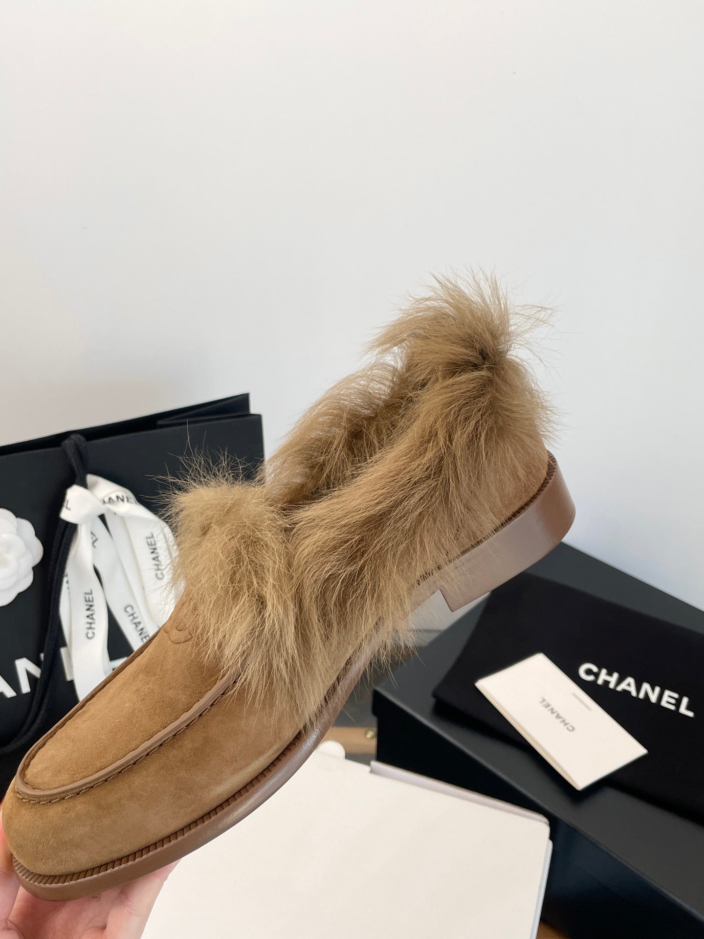 CC FUR LOAFERS
