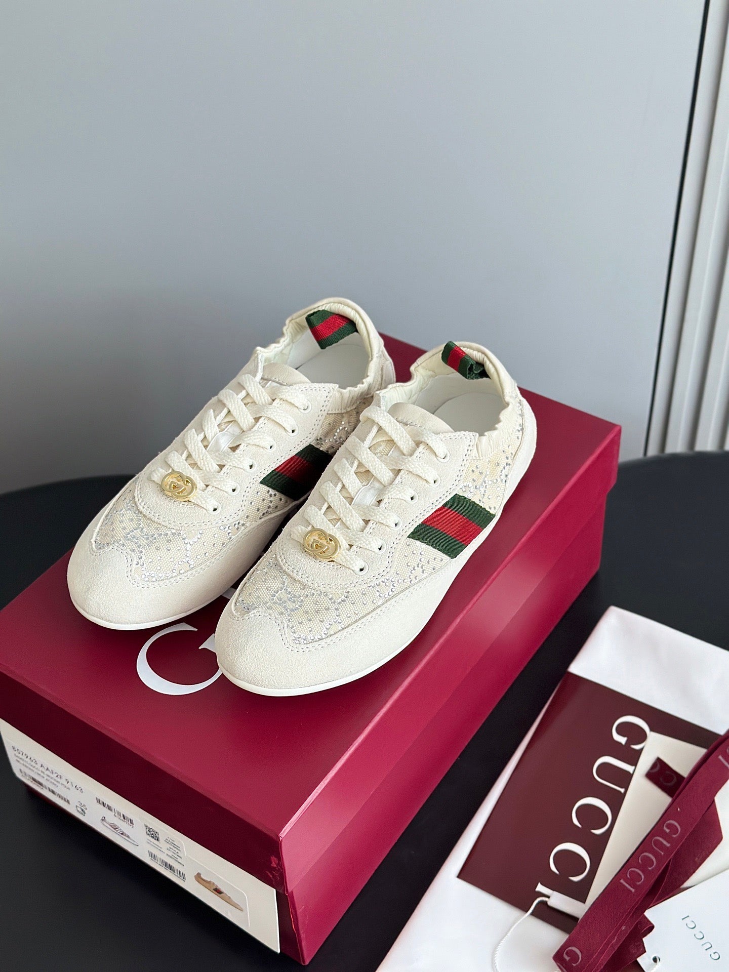 GG SHIFT CRYSTAL SNEAKERS