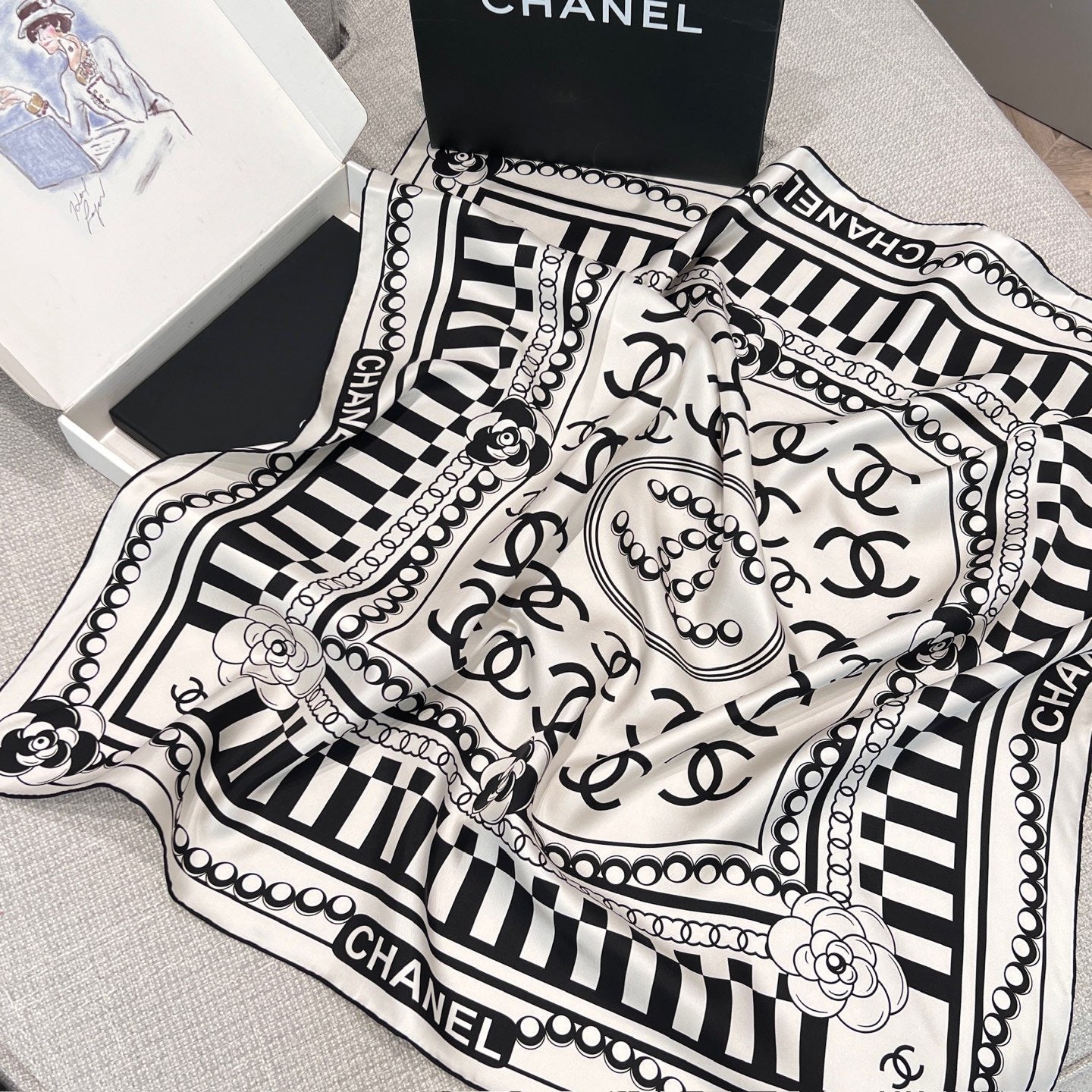 CC SILK SCARF