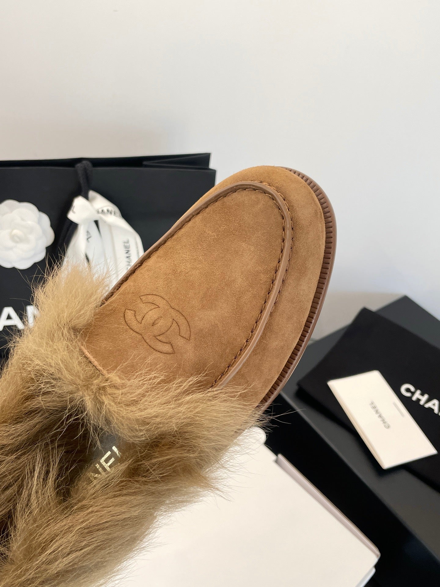 CC FUR LOAFERS