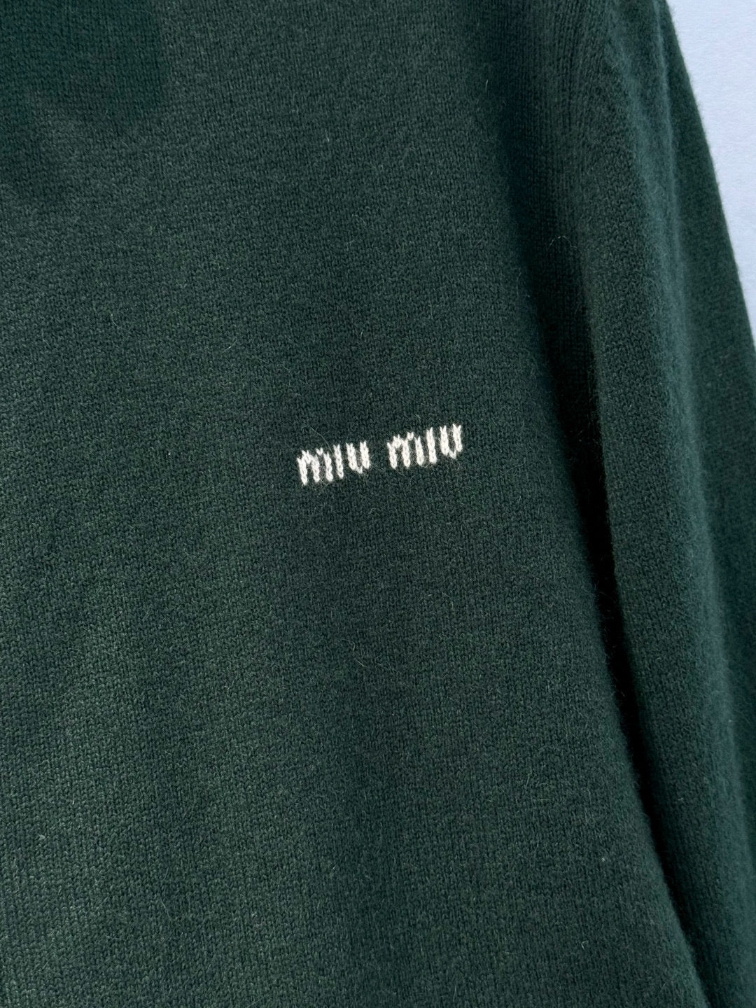 MIU M ZIP CARDIGAN