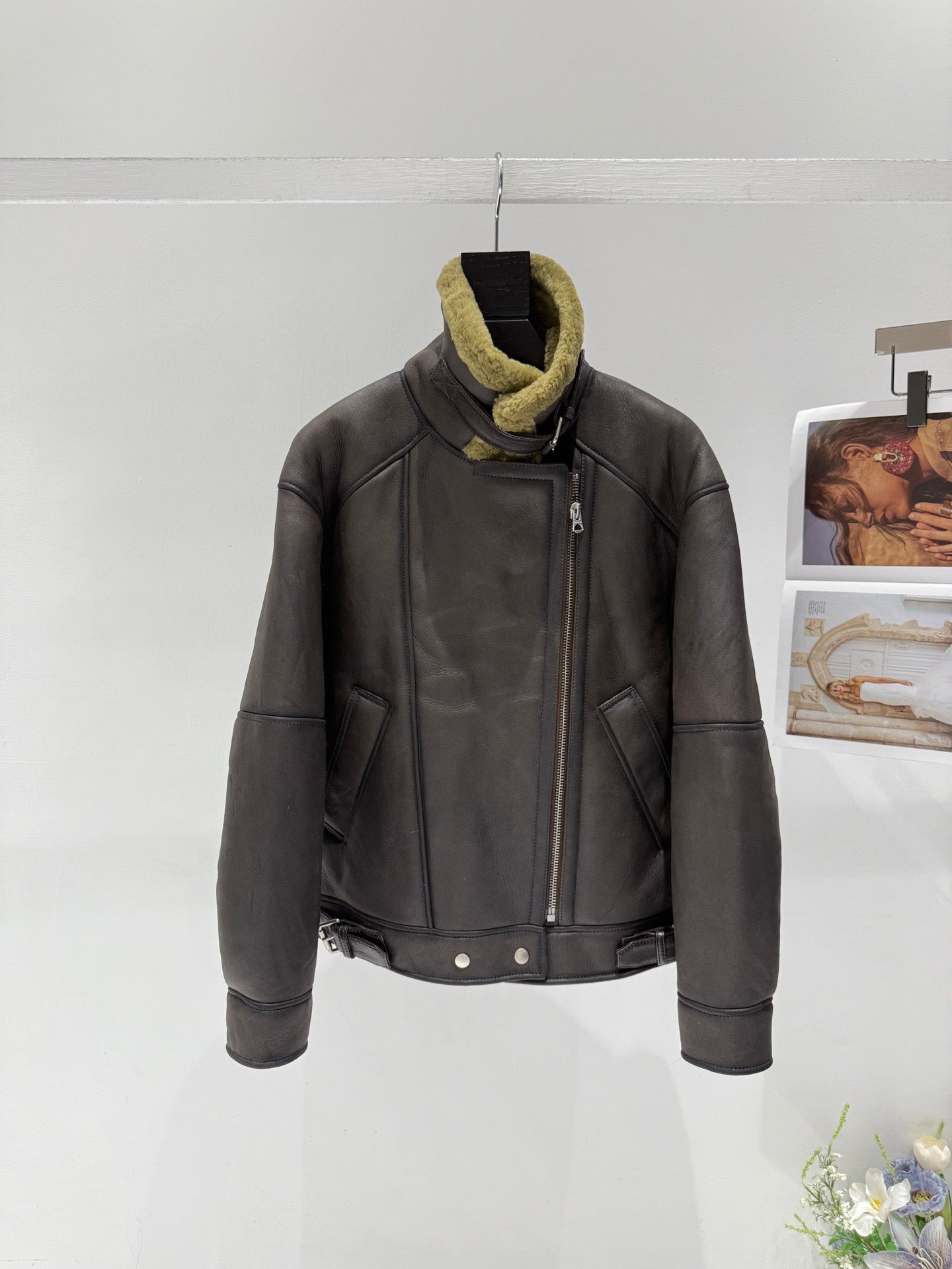 ACNE LEATHER PARKA