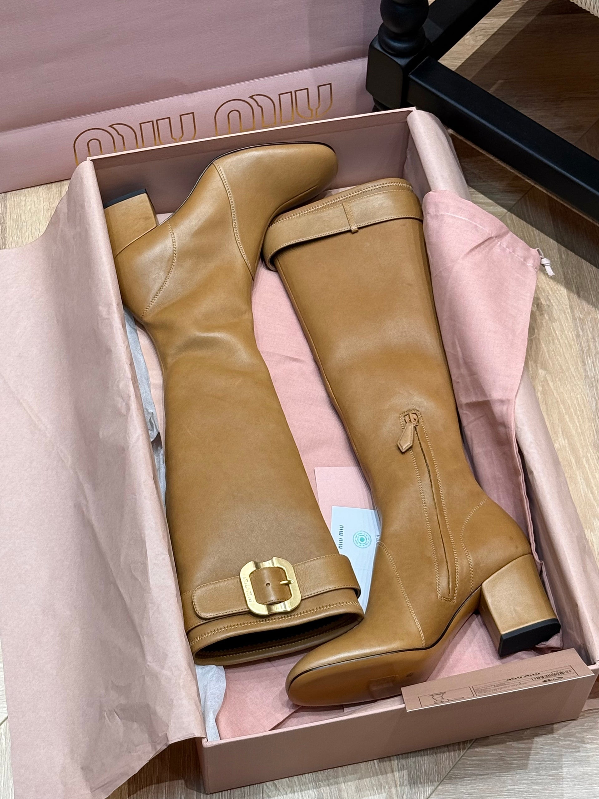MIU M BOOTS