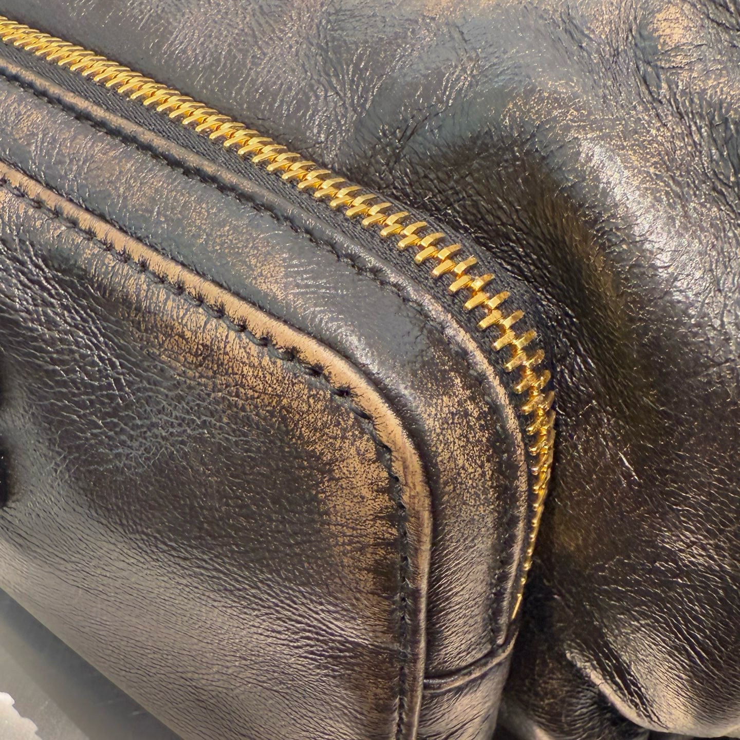 MIU M POCKET NAPPA LEATHER BAG