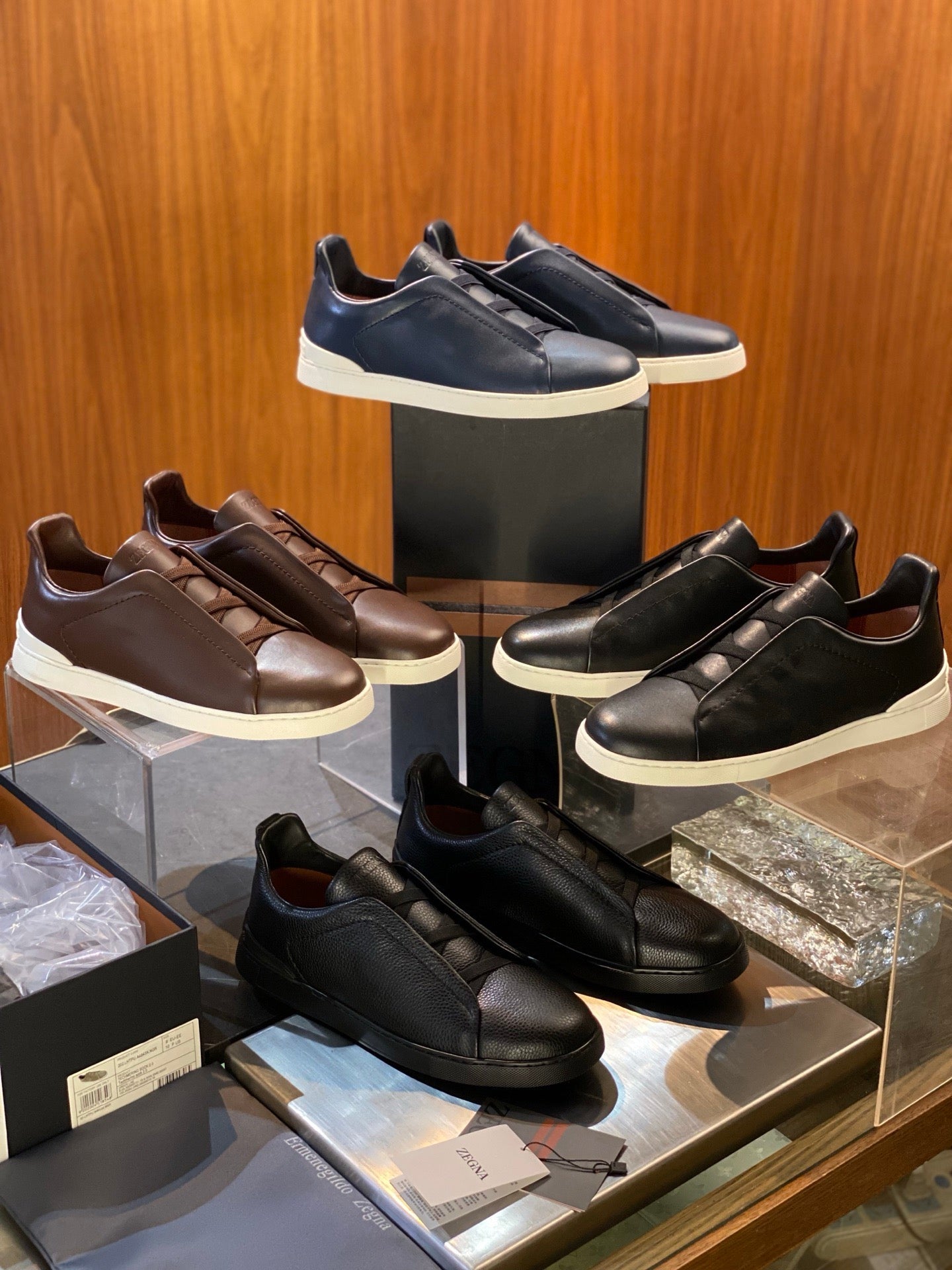 ZEGN TRIPLE STITCH SNEAKER