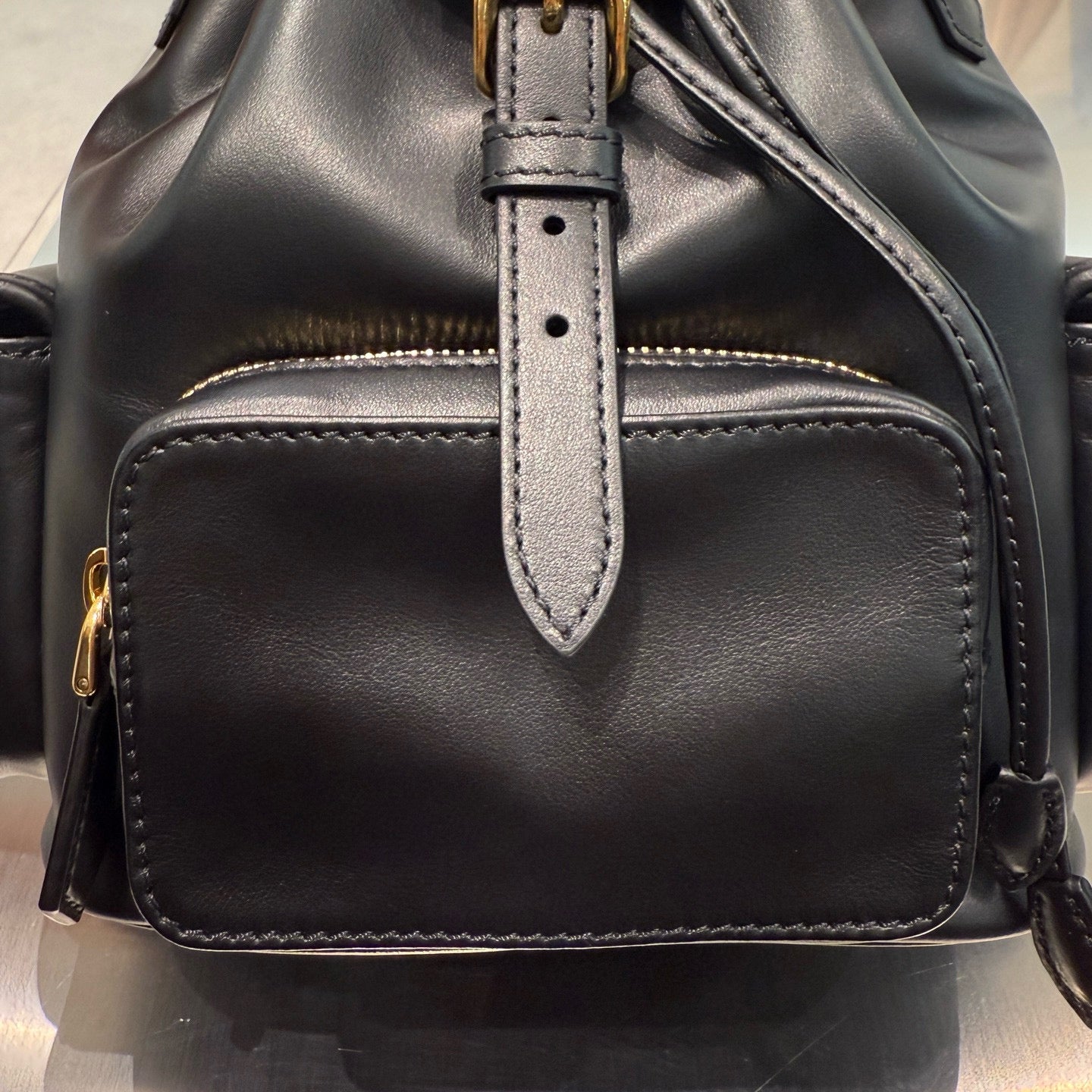 MIU M LEATHER BACKPACK