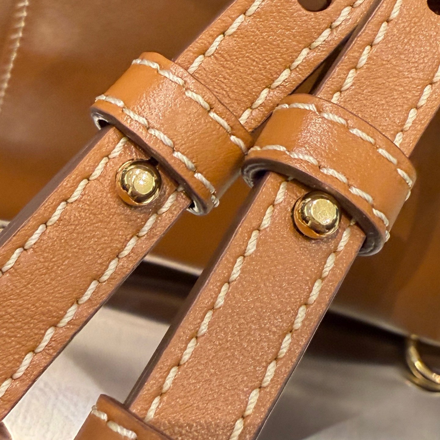 MIU M LEATHER BACKPACK