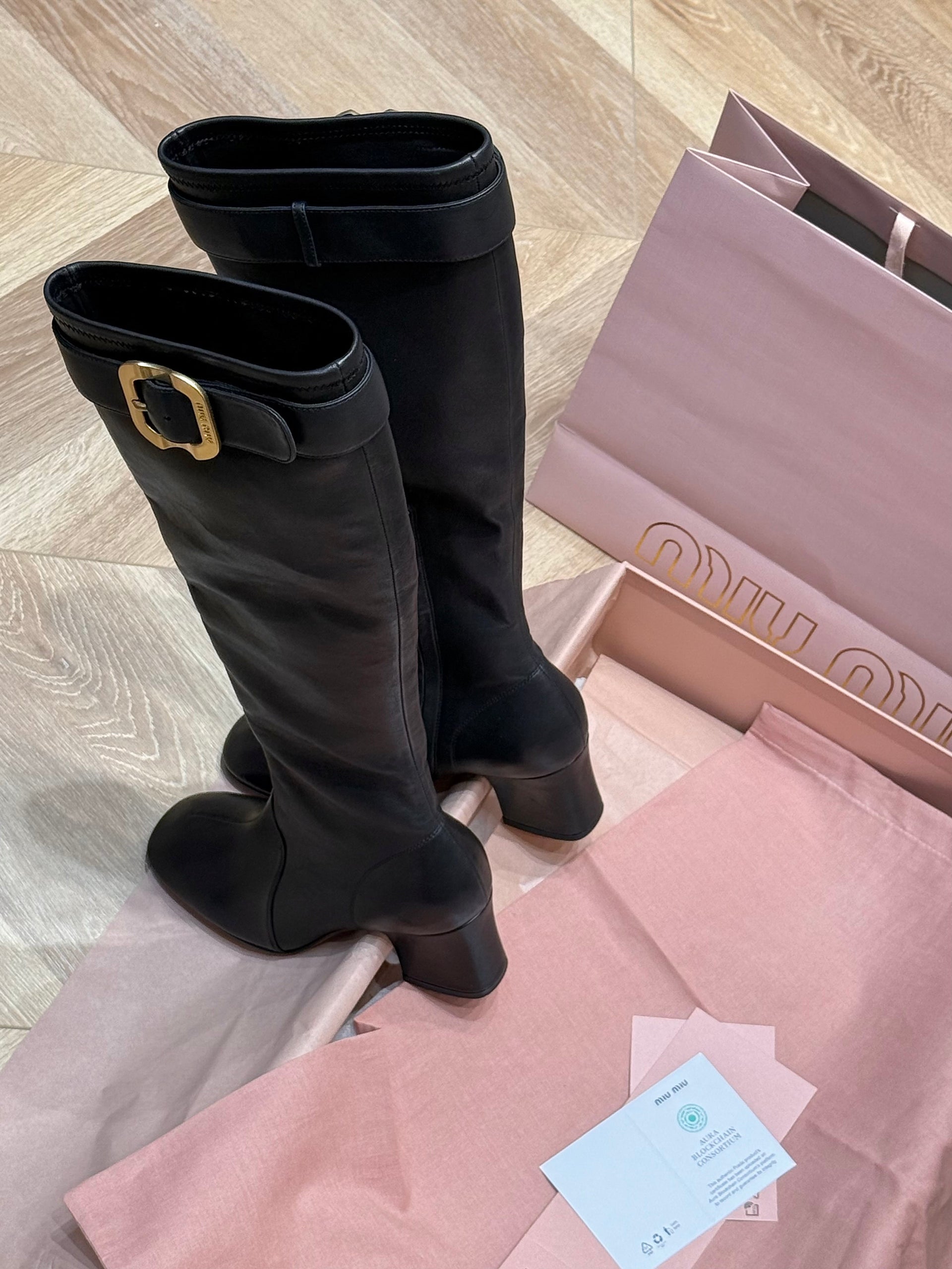 MIU M BOOTS