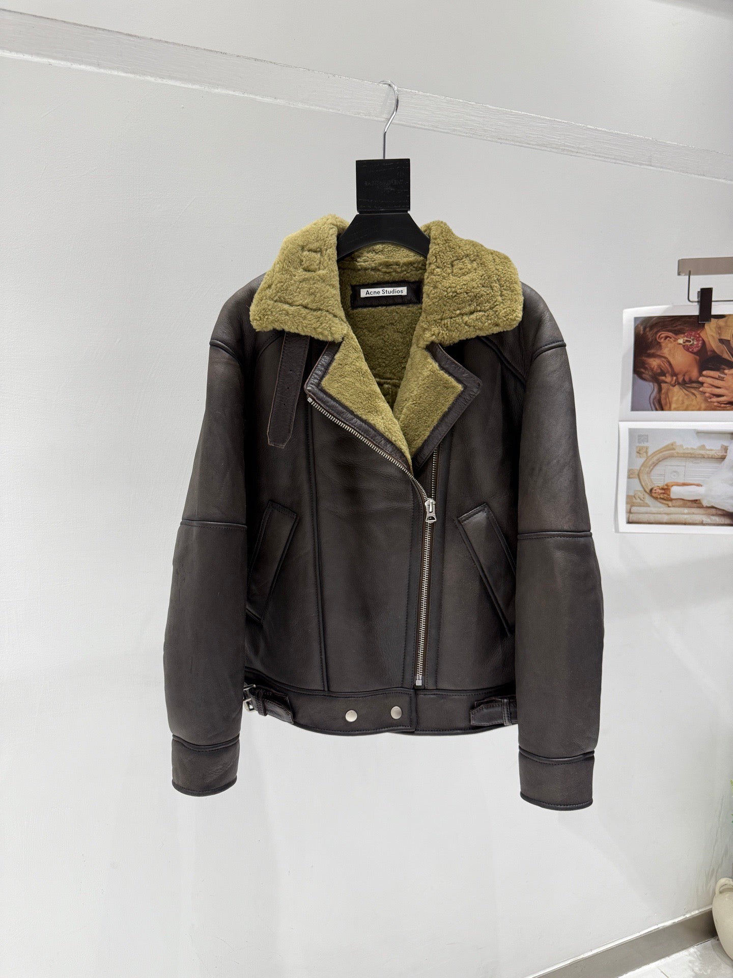ACNE LEATHER PARKA