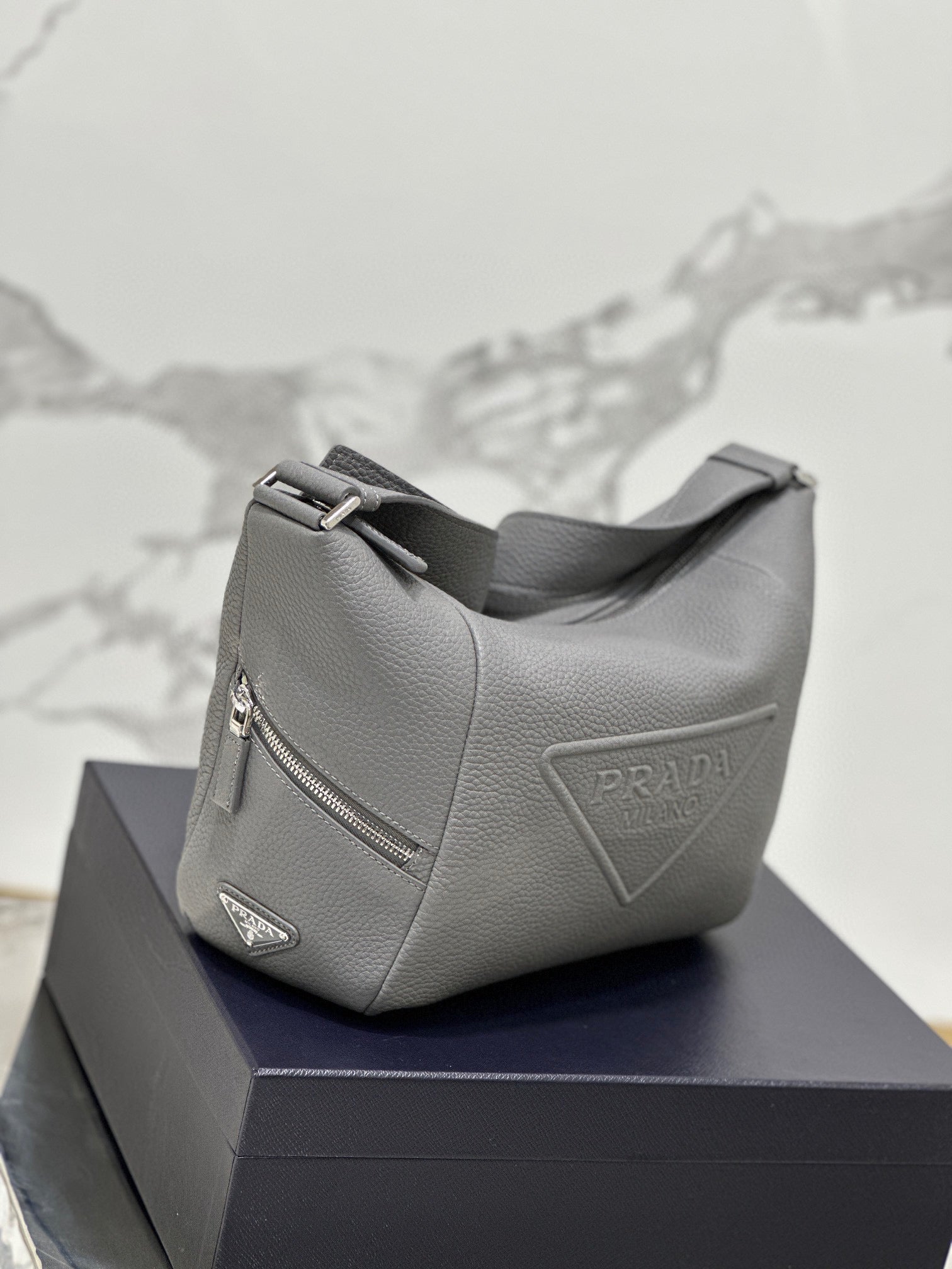 PD LEATHER BAG WITH SHOULDER STRAP