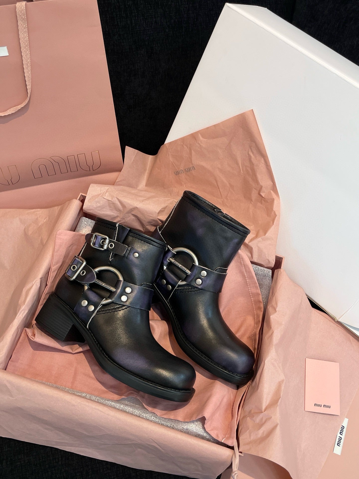 MIU M BOOTS