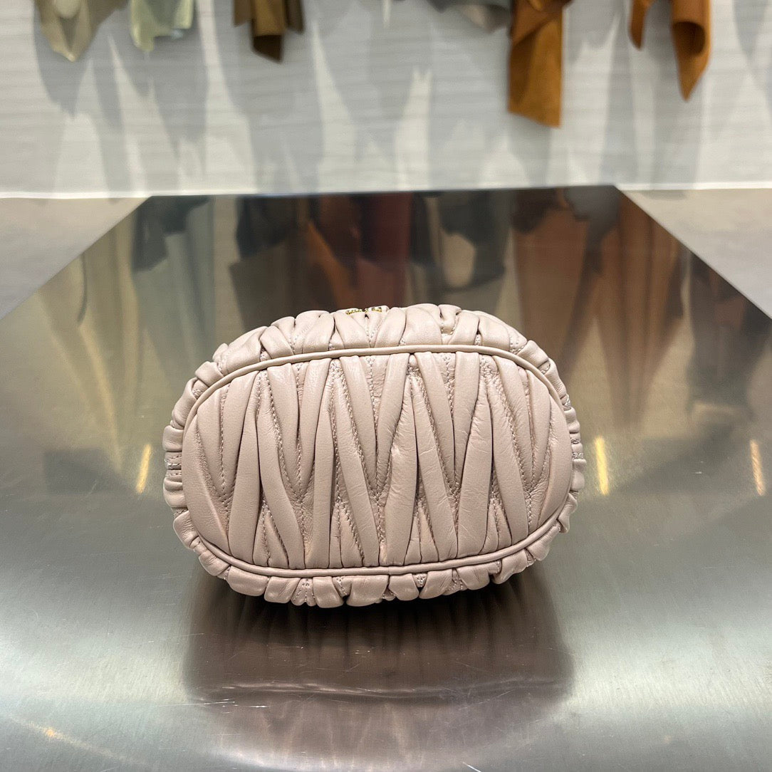 MIU M MATELASSE NAPPA LEATHER POUCH