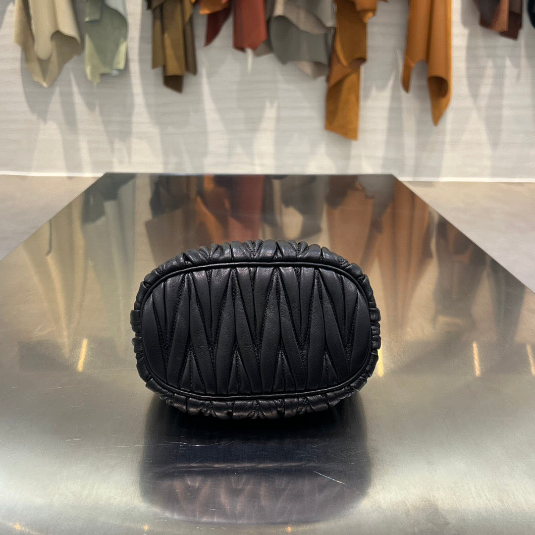 MIU M MATELASSE NAPPA LEATHER POUCH
