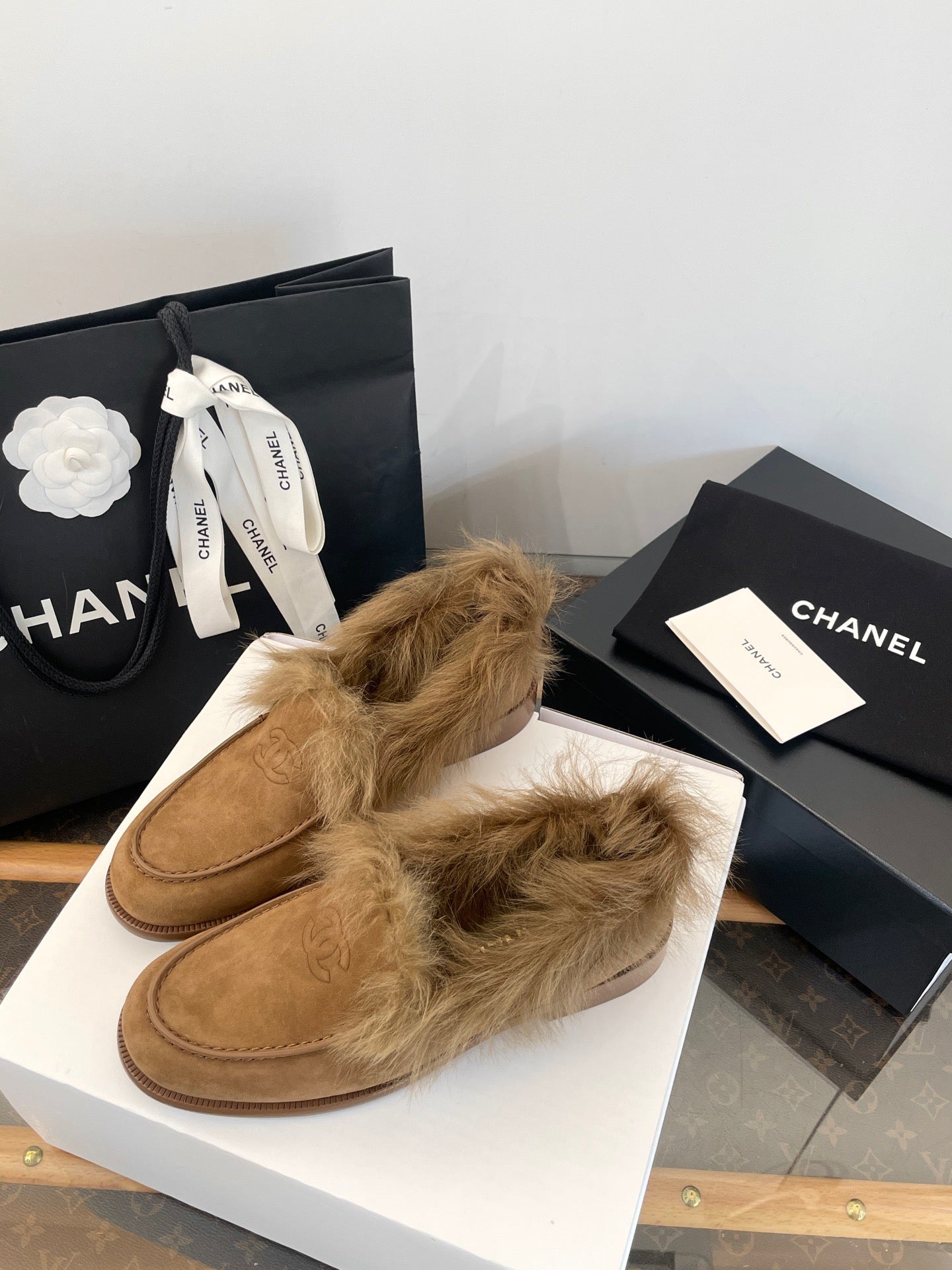 CC FUR LOAFERS
