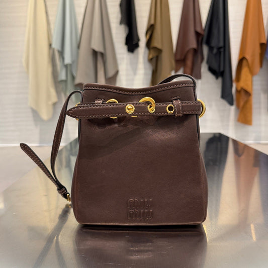 MIU M NAPPA LEATHER POUCH
