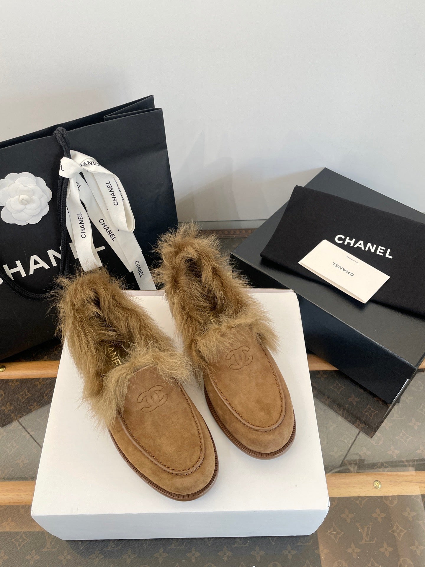 CC FUR LOAFERS