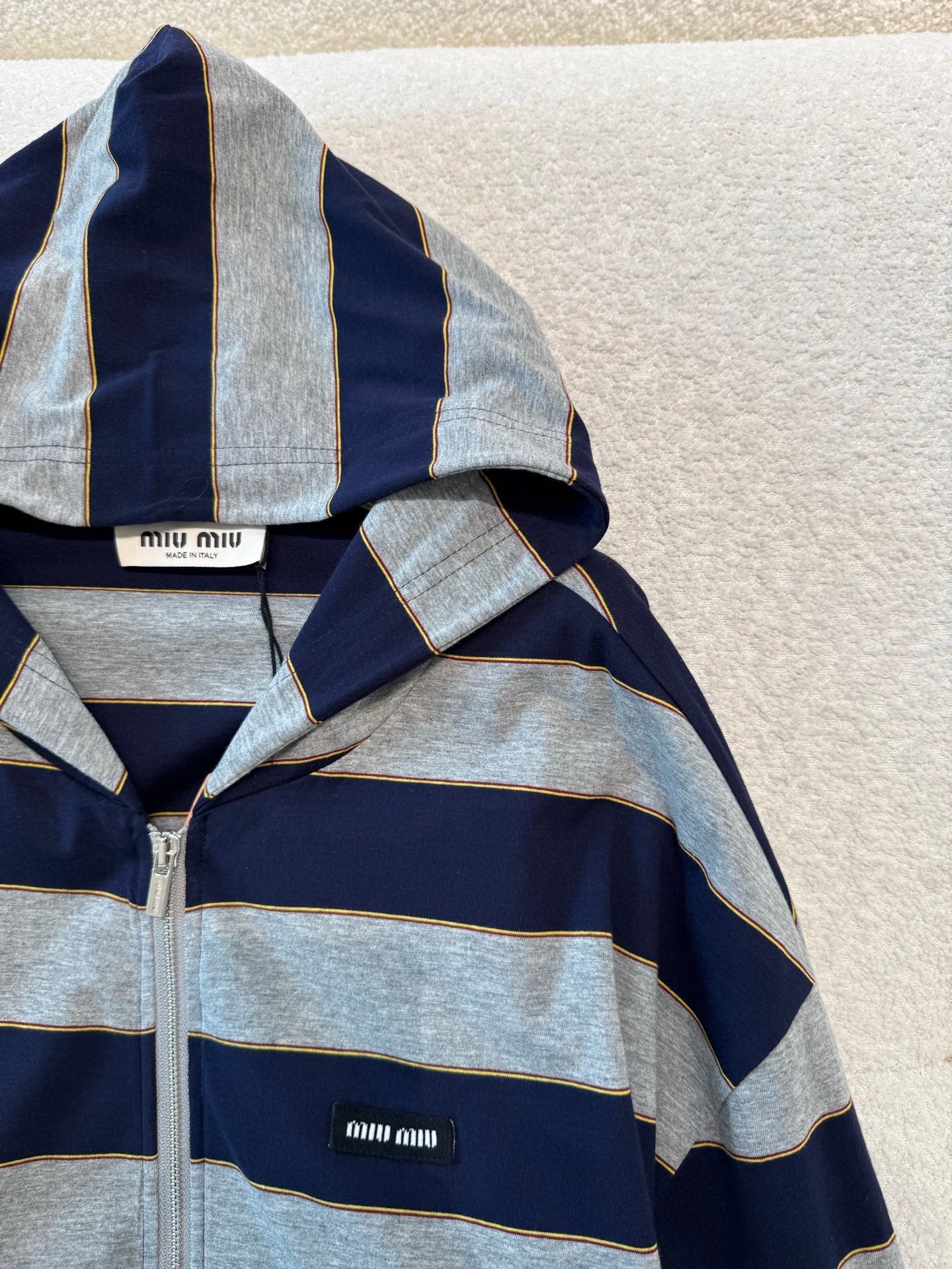 MIU M ZIP HOODIE