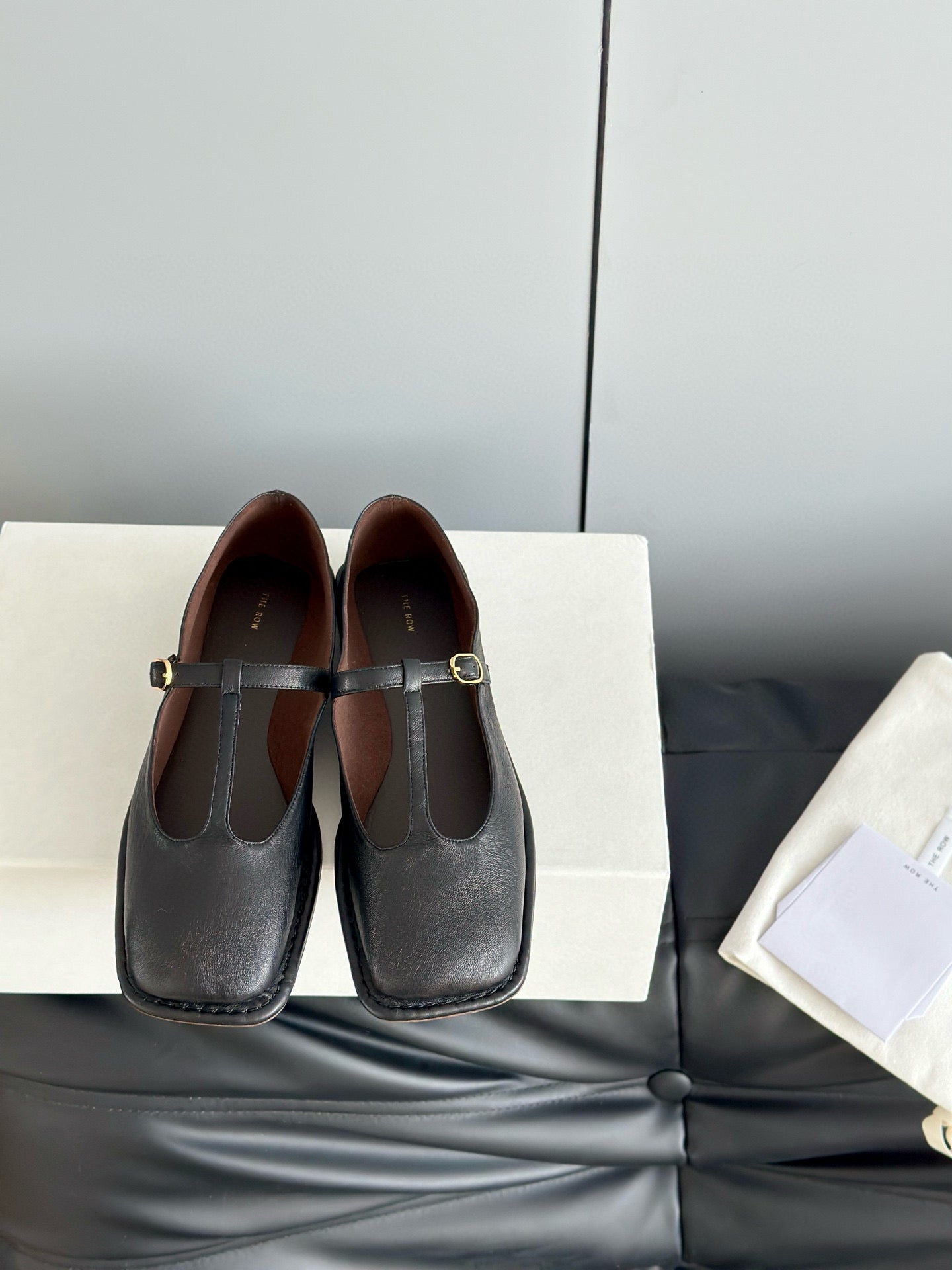 THE ROW T STRAP FLATS