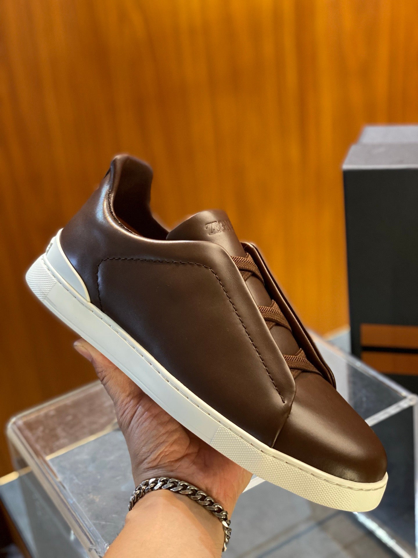 ZEGN TRIPLE STITCH SNEAKER