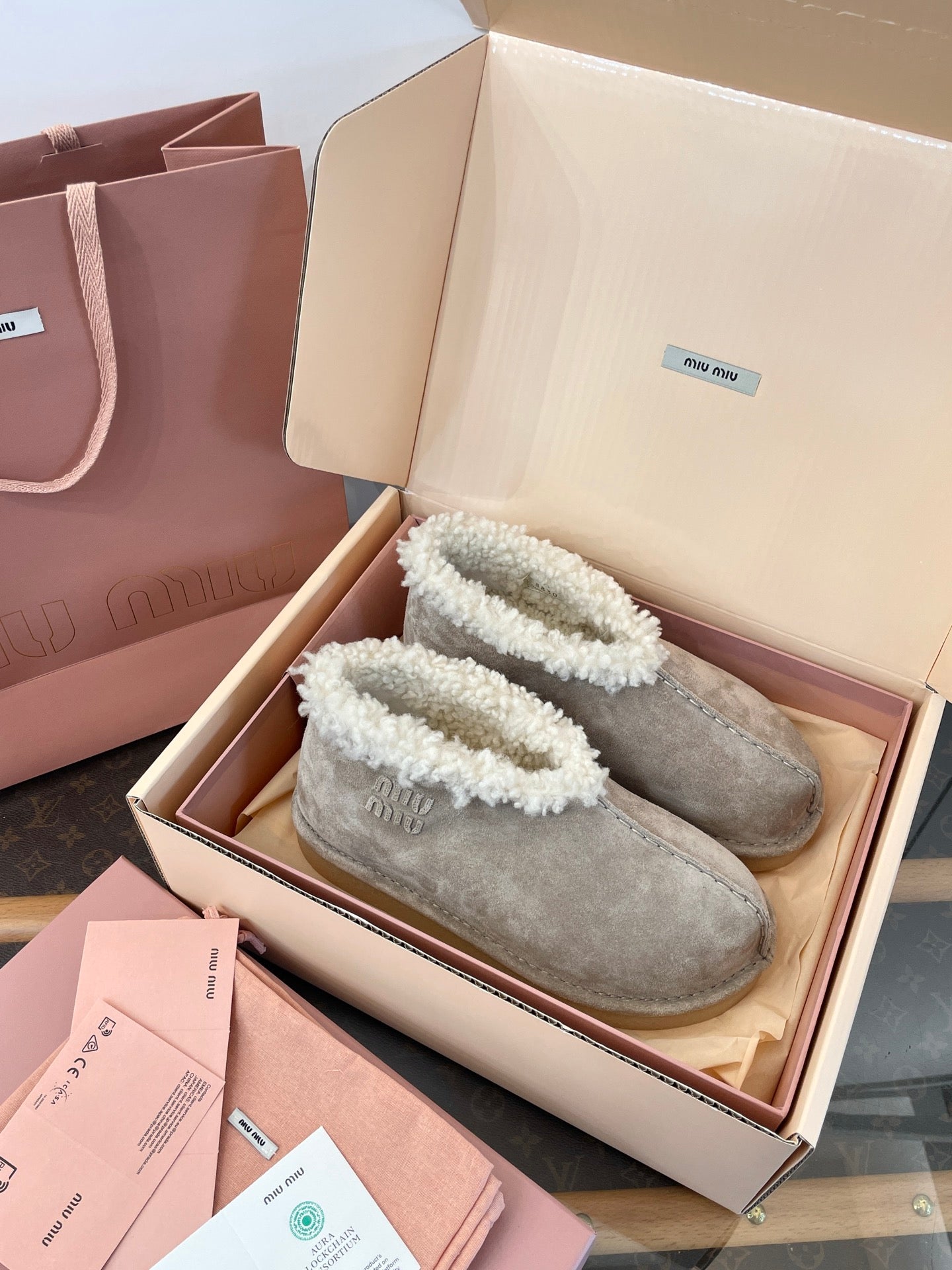 MIU M BOOTS