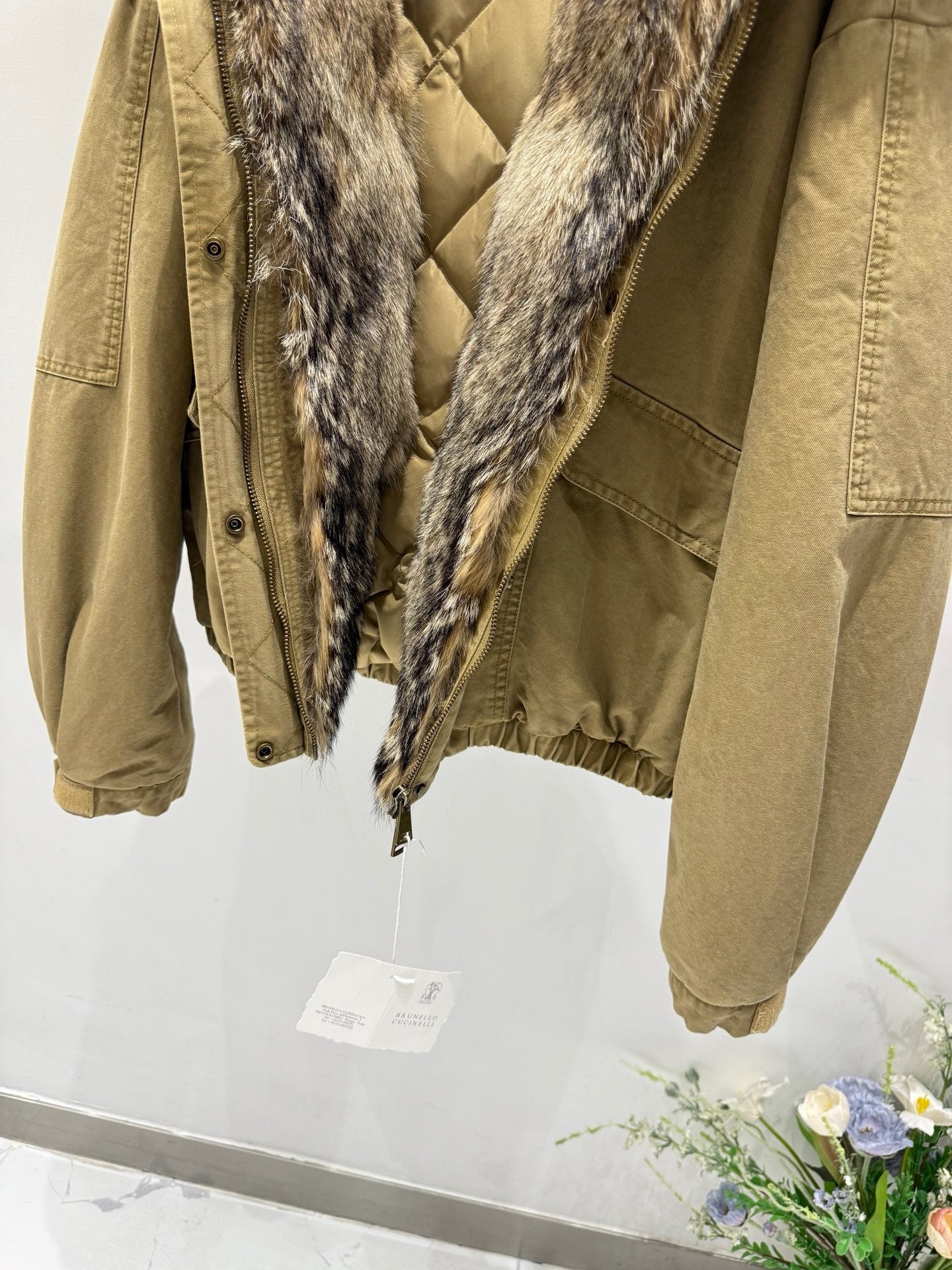 BRUNELLO C FOX FUR PARKA